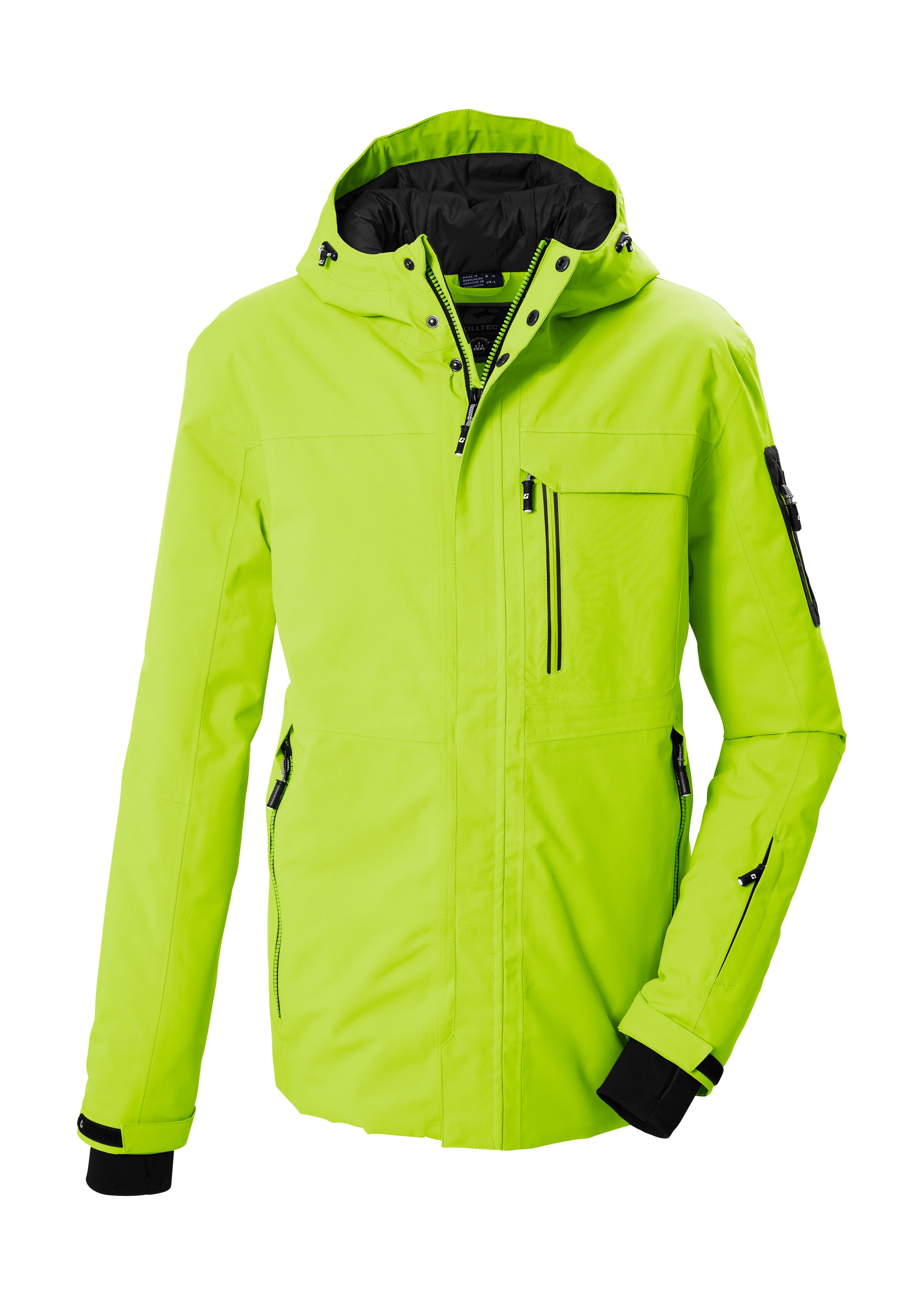 Killtec Skijacke "KSW 78 MN SKI JCKT" Atmungsaktive, wasserdichte Skijacke mit verstellbarer Kapuze