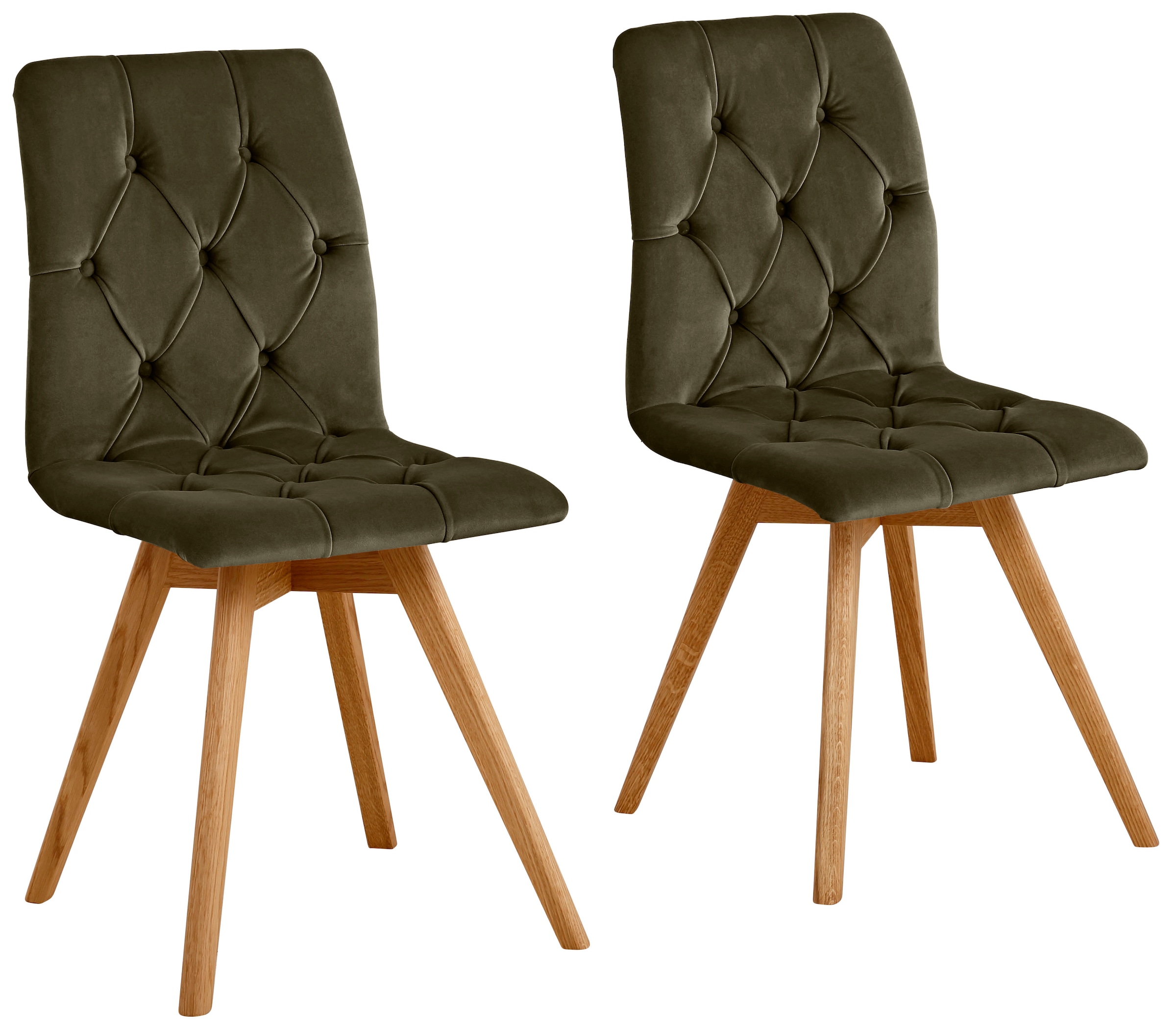 andas 4-Fußstuhl "Rania" (Set) 2 Stk. Samtoptik Im 2er/4er/6er-Set günstig online kaufen