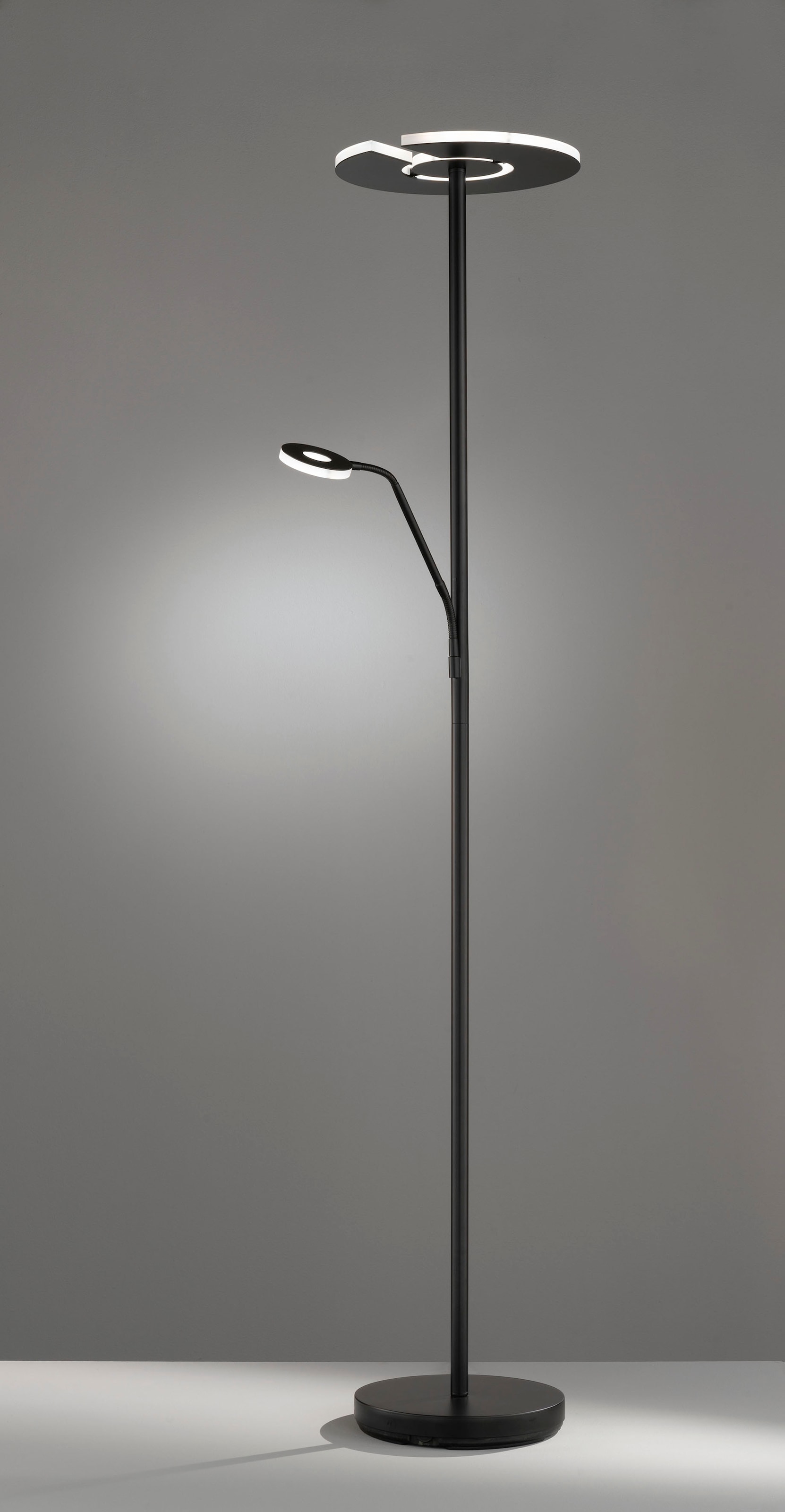 JUST LIGHT Stehlampe »Ls-ROCCO«, 2 Smarthome inkl., BAUR white, fähig Infrarot Fernbedienung, RGB+tunable | flammig-flammig