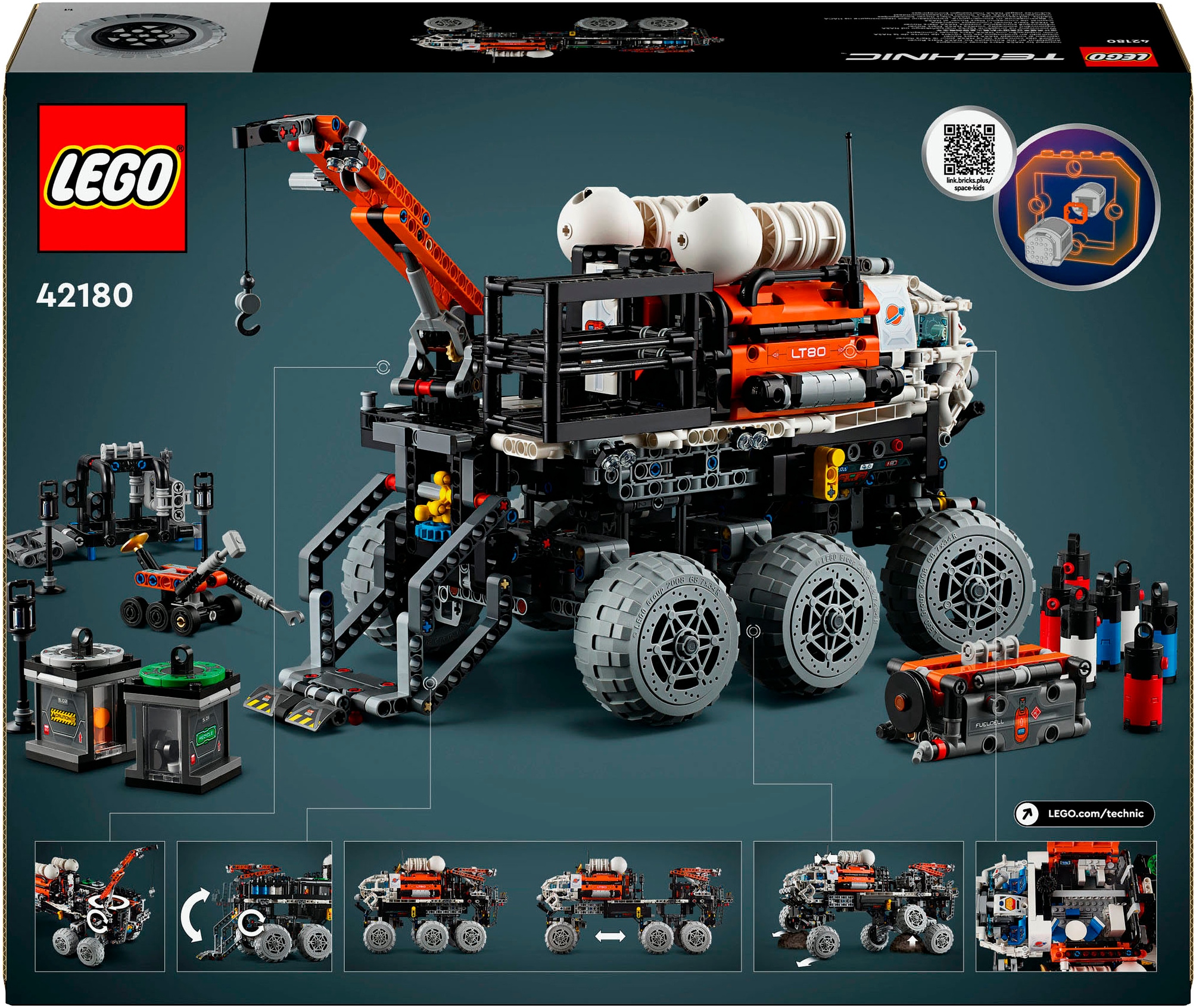 LEGO® Konstruktionsspielsteine »Mars Exploration Rover (42180), LEGO® Technic«, (1599 St.), Made in Europe