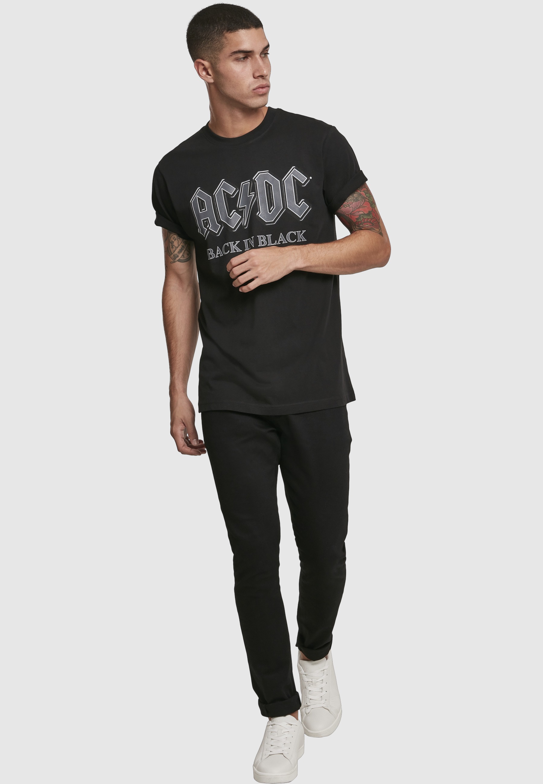 Merchcode T-Shirt »Merchcode Herren ACDC Back In Black Tee« 1 Stk.