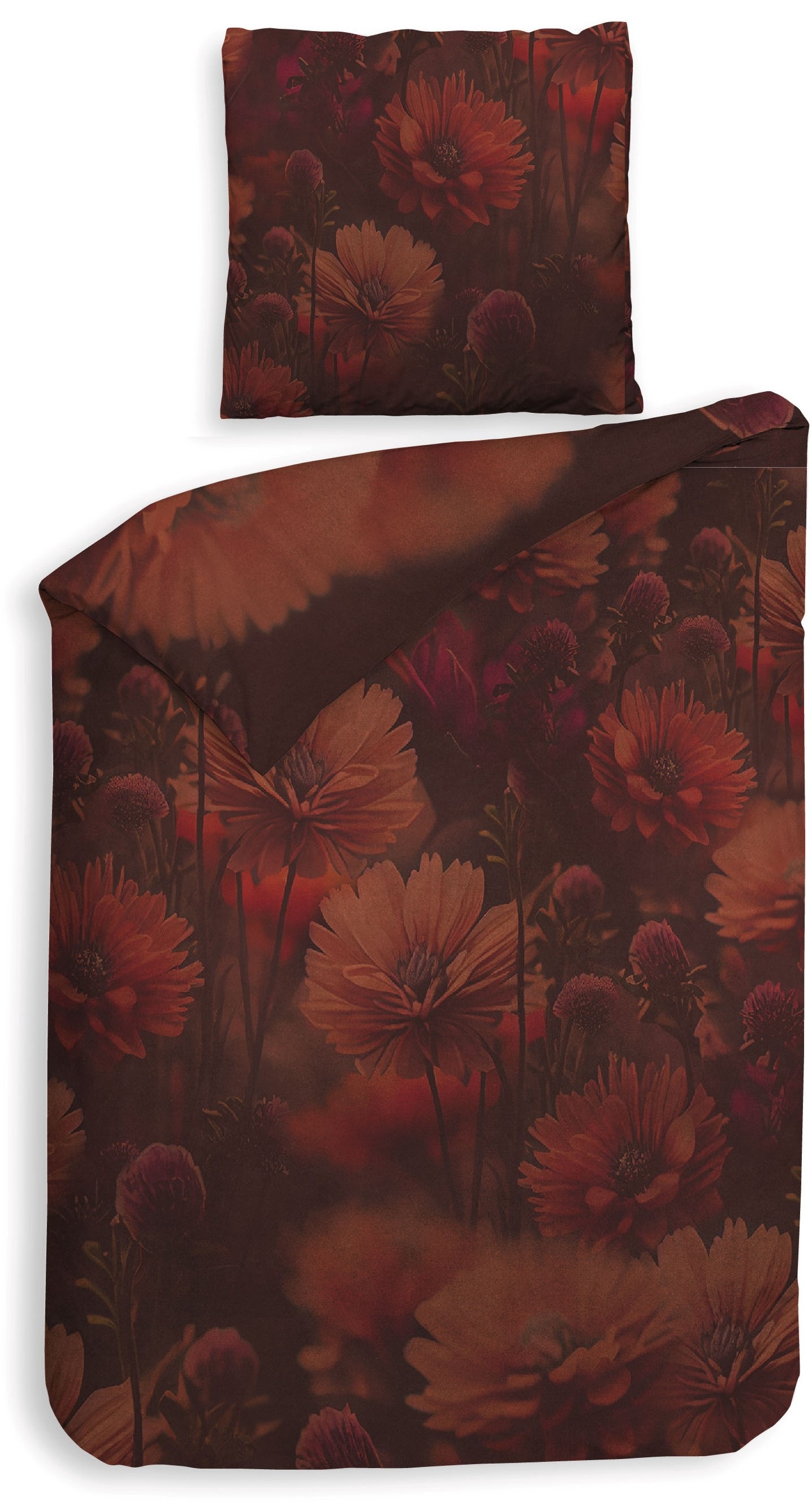 Heckett & Lane Bettwäsche »Niall« 2 Stk. tlg. 100% Baumwolle, hochwertiges Mako-Satin, Bettwäsche ab 135x200 cm.