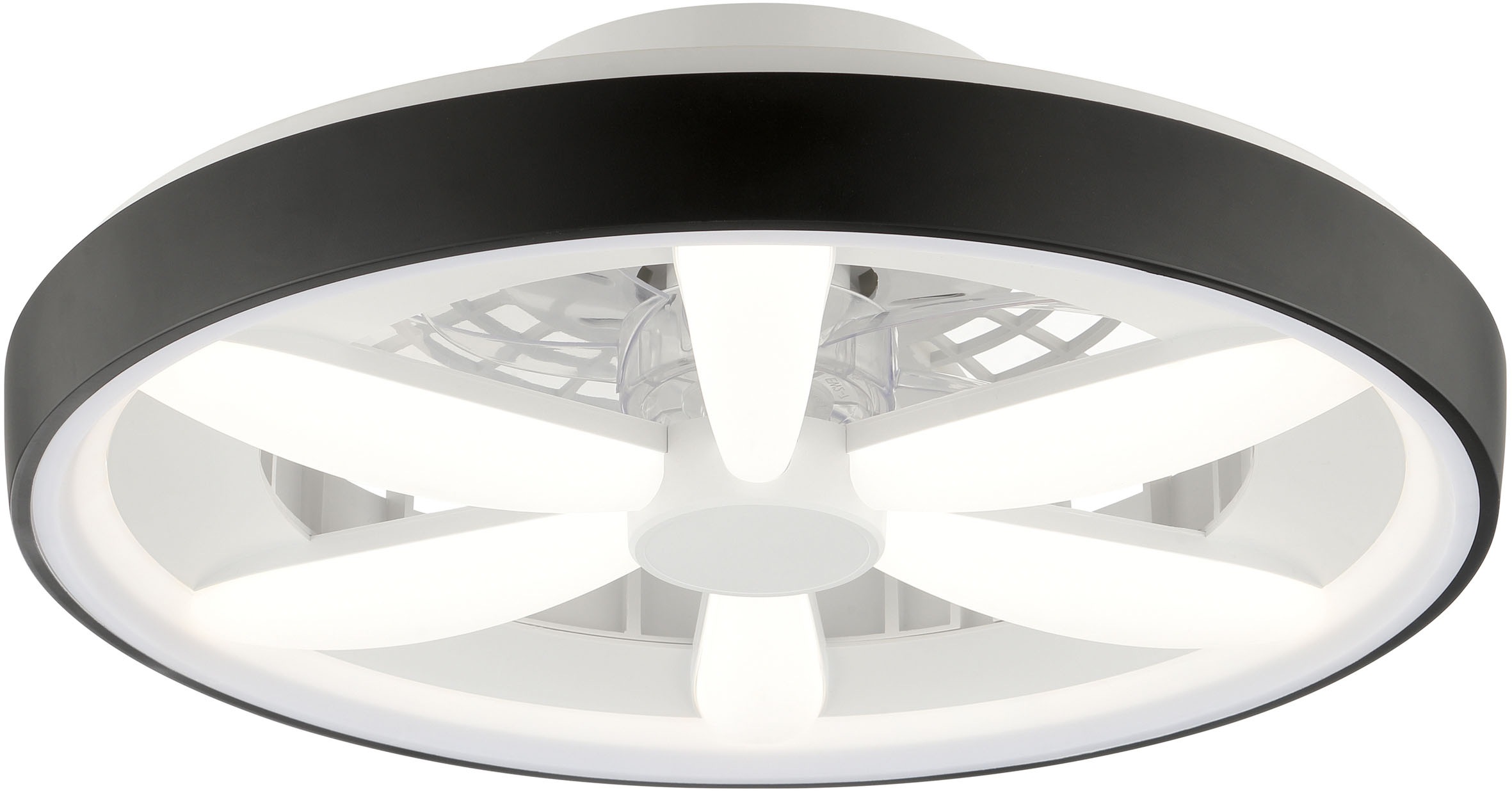 Brilliant LED Deckenleuchte »Gaiano«, 1 flammig, Ø 48cm mit Ventilator, 6400 lm, dimmbar, RGB, 2700-6500 K