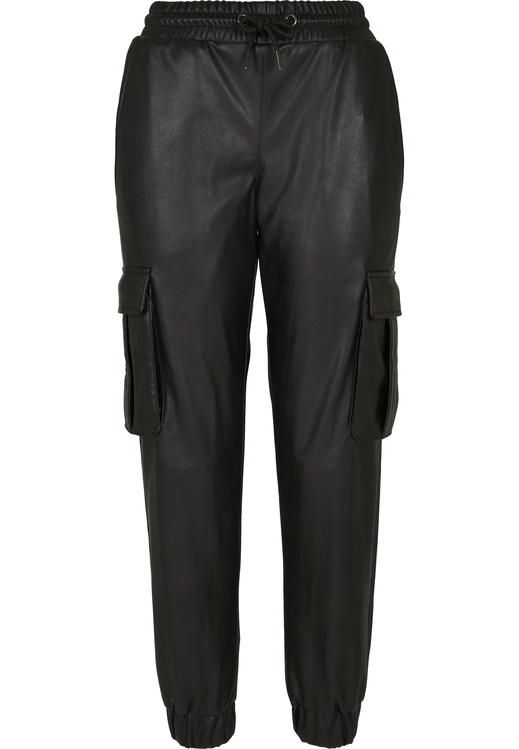 URBAN CLASSICS Cargohose "Urban Classics Damen Ladies Faux Leather Cargo Pa günstig online kaufen