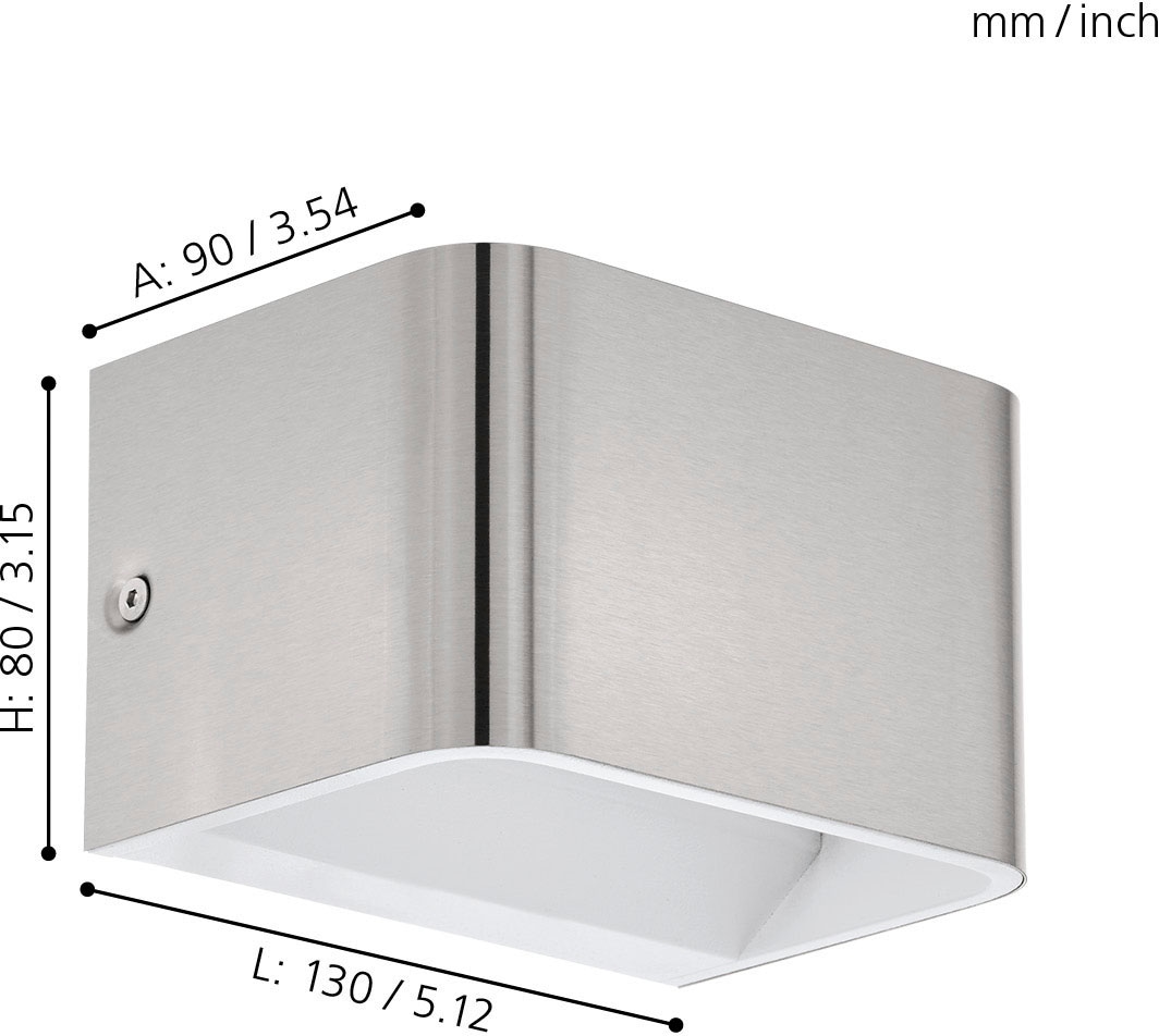 EGLO Wandleuchte »SANIA 4«, 1 flammig, Leuchtmittel LED-Board | LED fest integriert