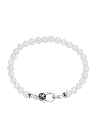 Armband »mit weißen Muschelkern-Perlen, Silber 925«
