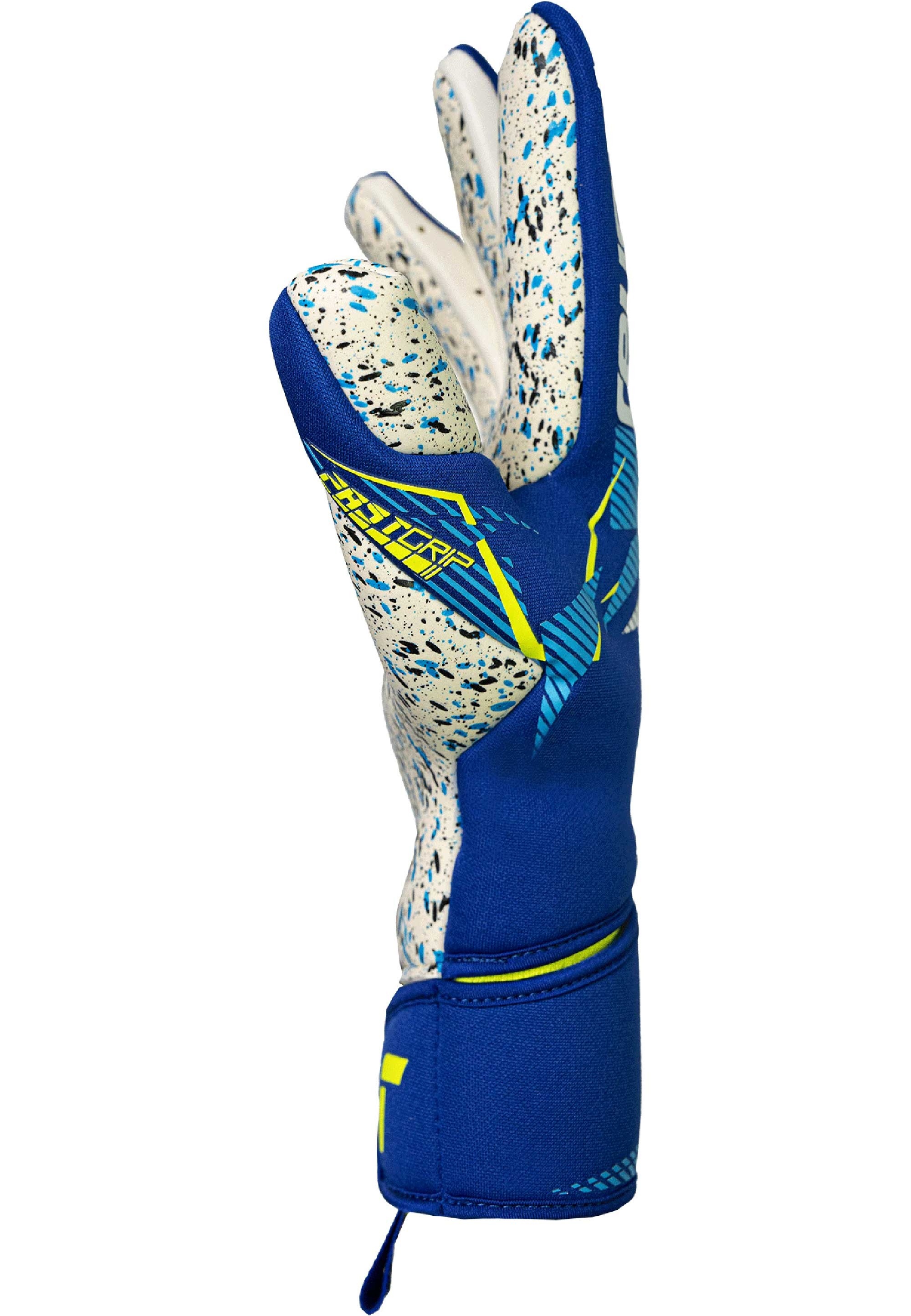Torwarthandschuhe REUSCH "Fastgrip Fusion", Damen, Gr. 9, blau, weiß, 58% Latex, 32% Polyester, 5% Polyurethan, 3% Polyamid, Handschuhe, für zuverlässigen Grip 2