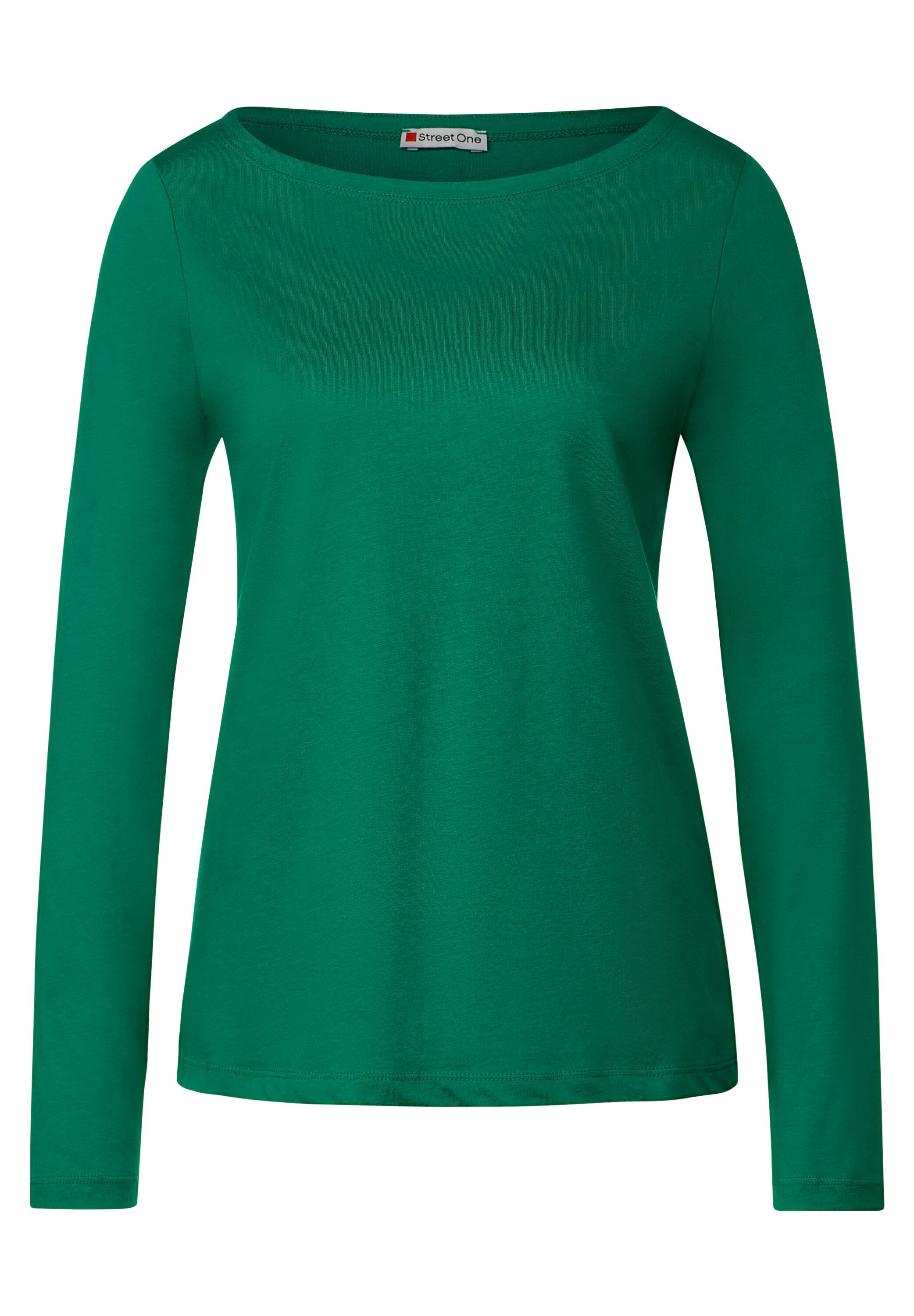 STREET ONE Langarmshirt, mit U-Boot-Ausschnitt
