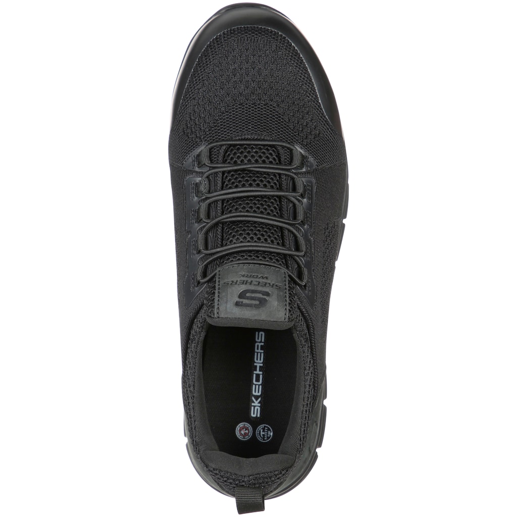 Skechers Sicherheitsschuh »SYNERGY - OMAT«, S1 P ESD, Slip On mit Bungeeschnürung, durchtrittsicher, atmungsaktiv