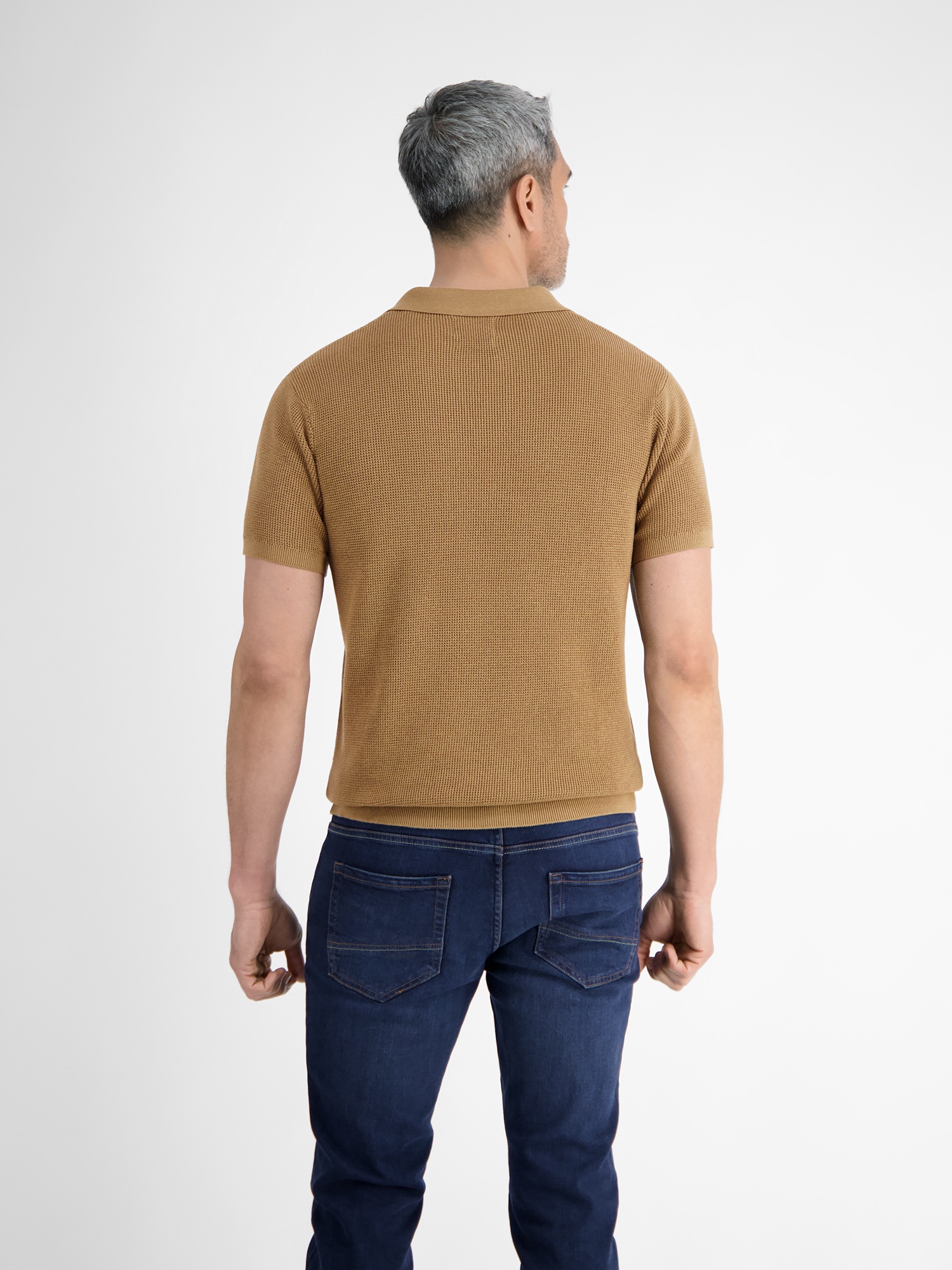 LERROS Poloshirt "LERROS Herren Strick-Polo mit offenem Kragen" günstig online kaufen