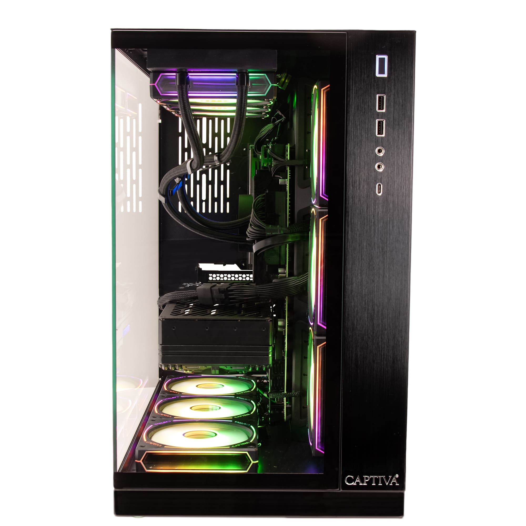"CAPTIVA Gaming-PC ""Advanced Gaming I93-193"", schwarz, Microsoft Windows 11 Home (64 Bit), GeForce RTX 5060 Ti, 32 GB RAM 1.000 GB SSD