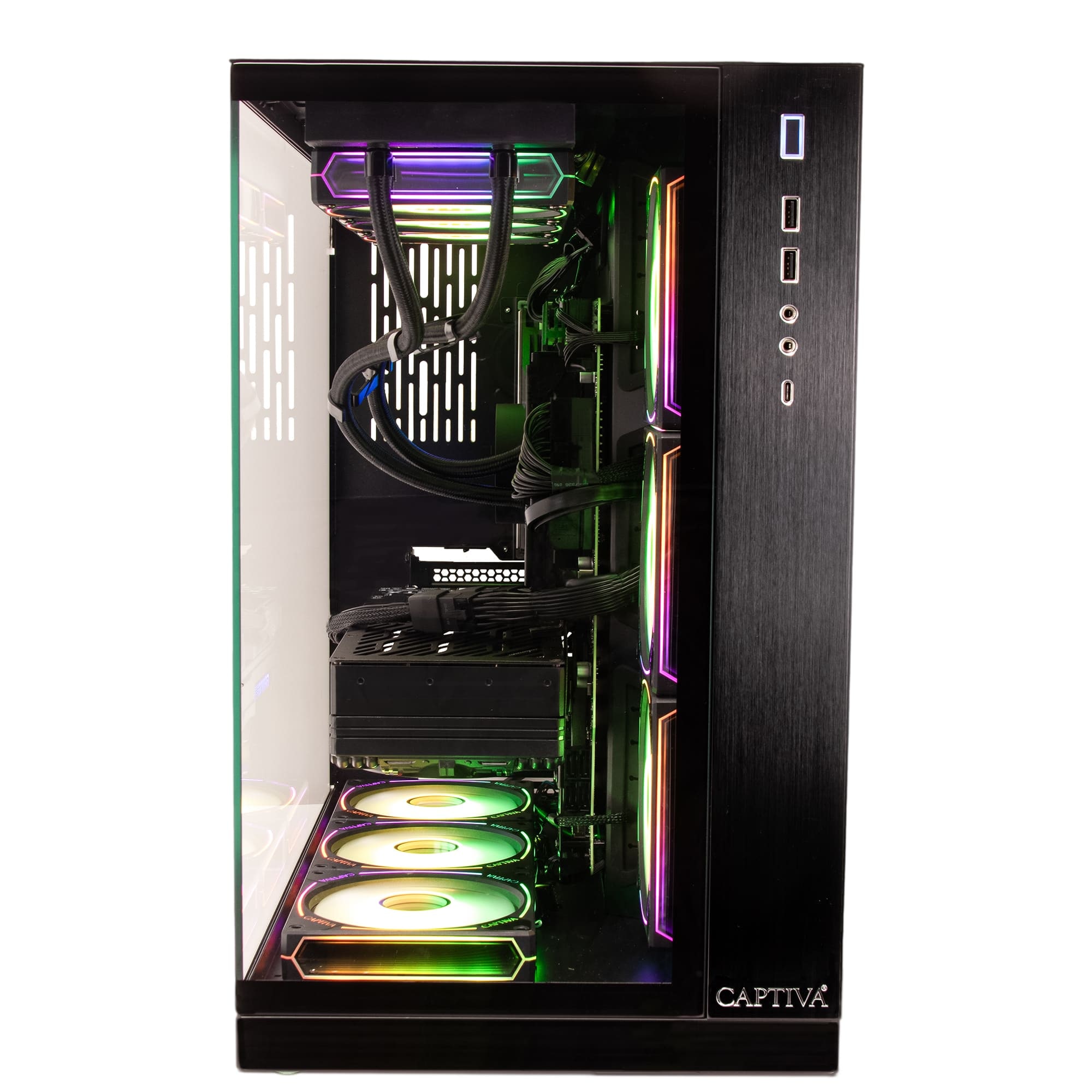 CAPTIVA Gaming-PC "Highend Gaming R90-448", schwarz, Microsoft Windows 11 Home (64 Bit), 32 GB RAM 1.000 GB SSD, Desktop-PCs