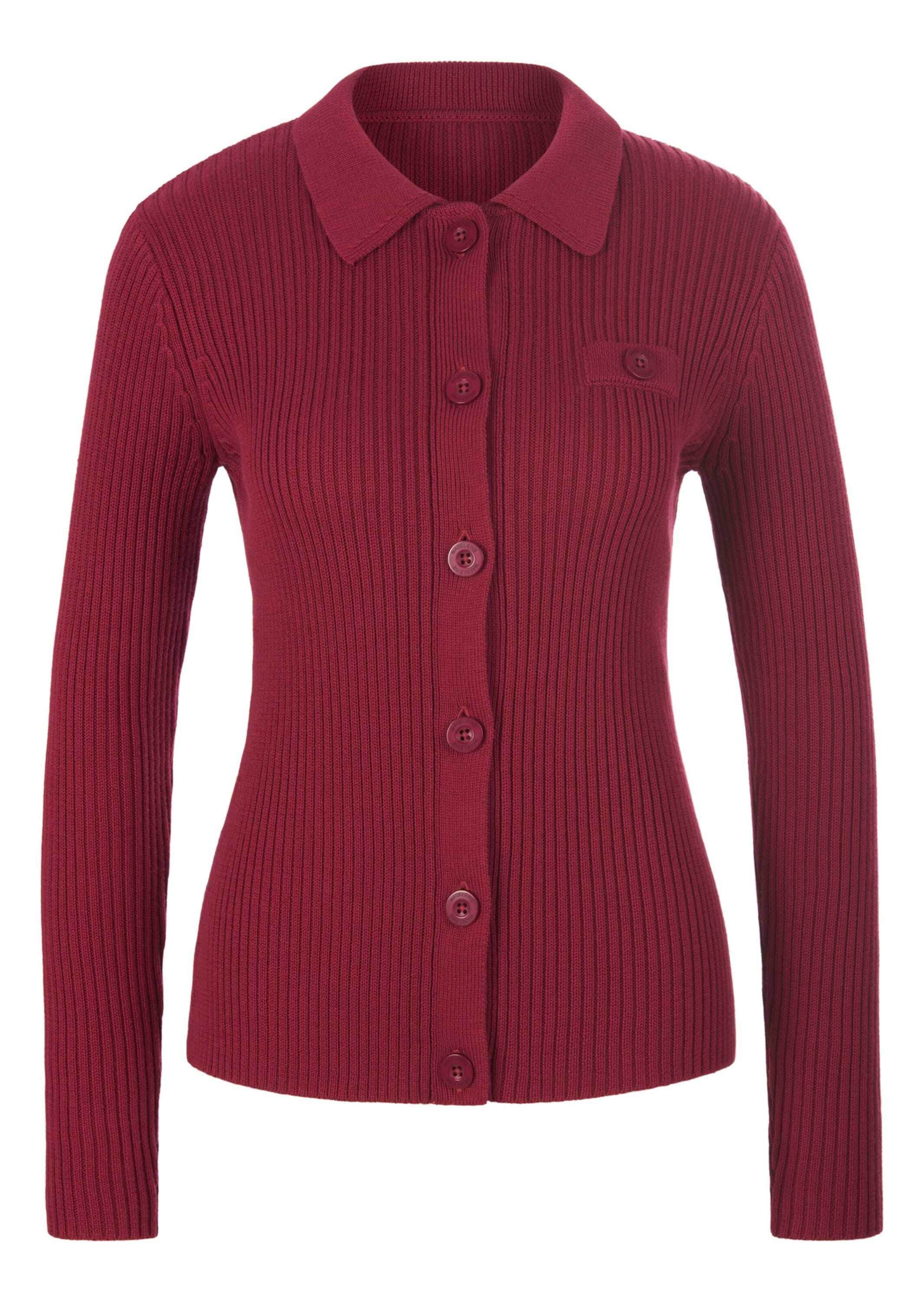 MADELEINE Strickjacke "Strickjacke Rippstrick-Jacke mit langen Ärmeln" günstig online kaufen