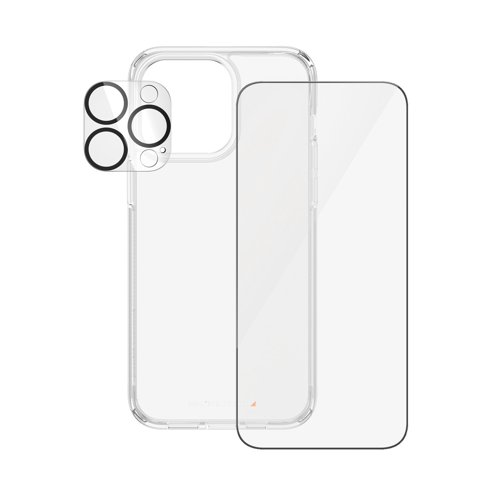 PanzerGlass Displayschutzglas »3-in-1 Bundle Pack«, für Apple iPhone 15 Pro Max, Displayschutzfolie, Bildschirmschutz, Schutzglas, kratz- & stoßfest