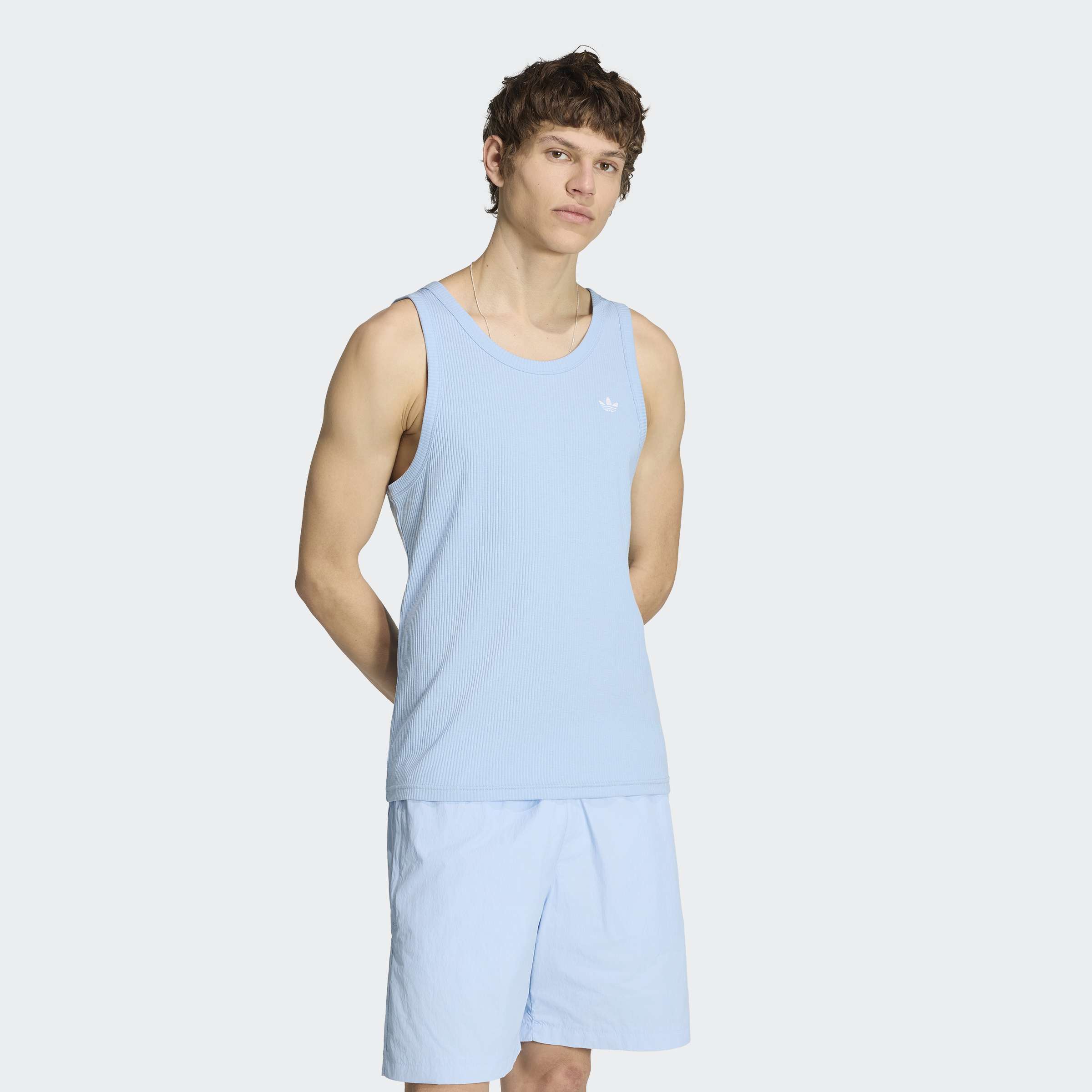 adidas Originals Tanktop "TREFOIL ESSENTIALS" mit Rundhalsausschnitt, ohne Verschluss, aus Baumwolle