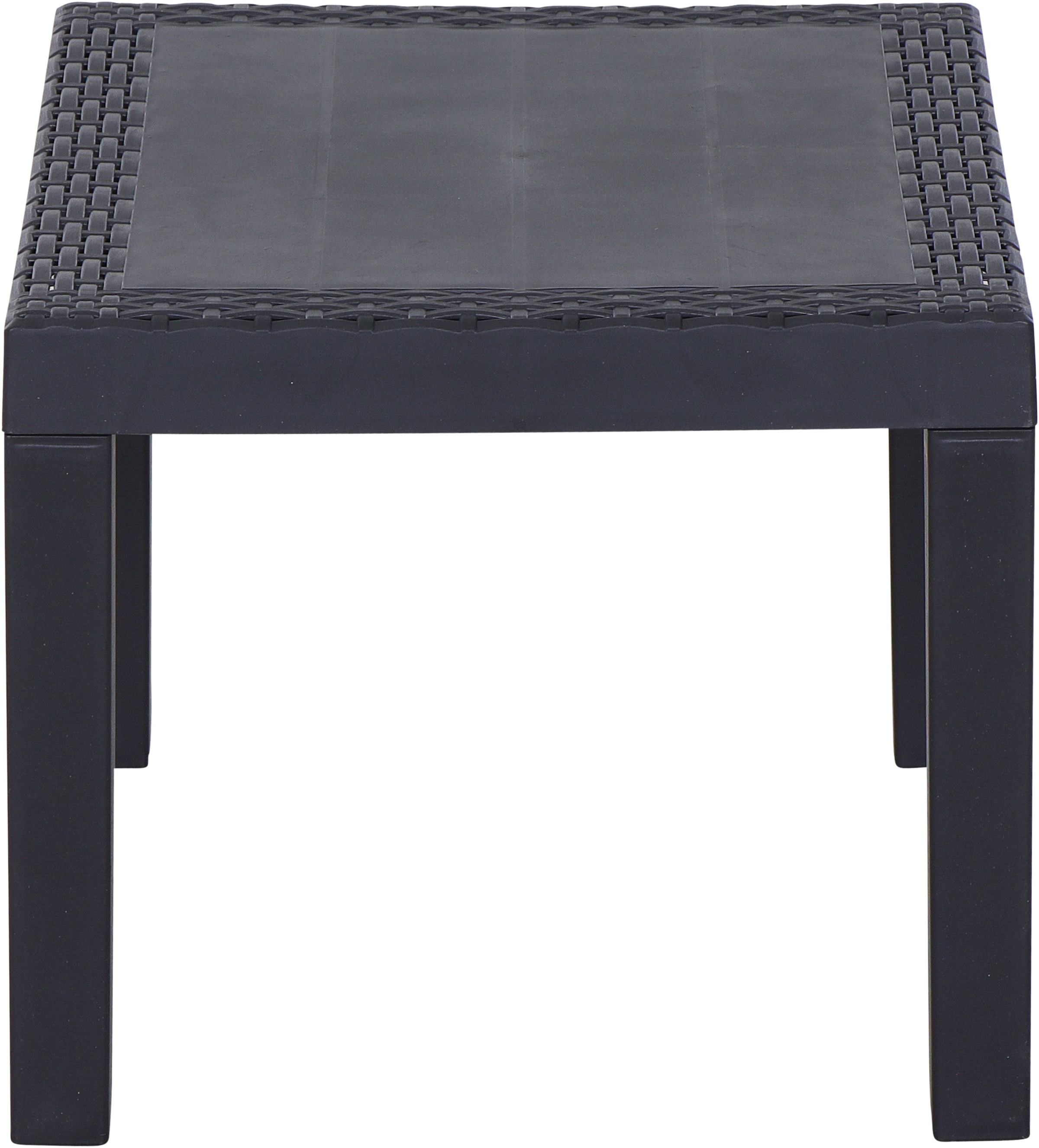 Progarden Balkonset »Kraka« Set, 3 tlg. anthrazit, inkl. Kissen, Outdoor Kunststoff-Lounge-Set