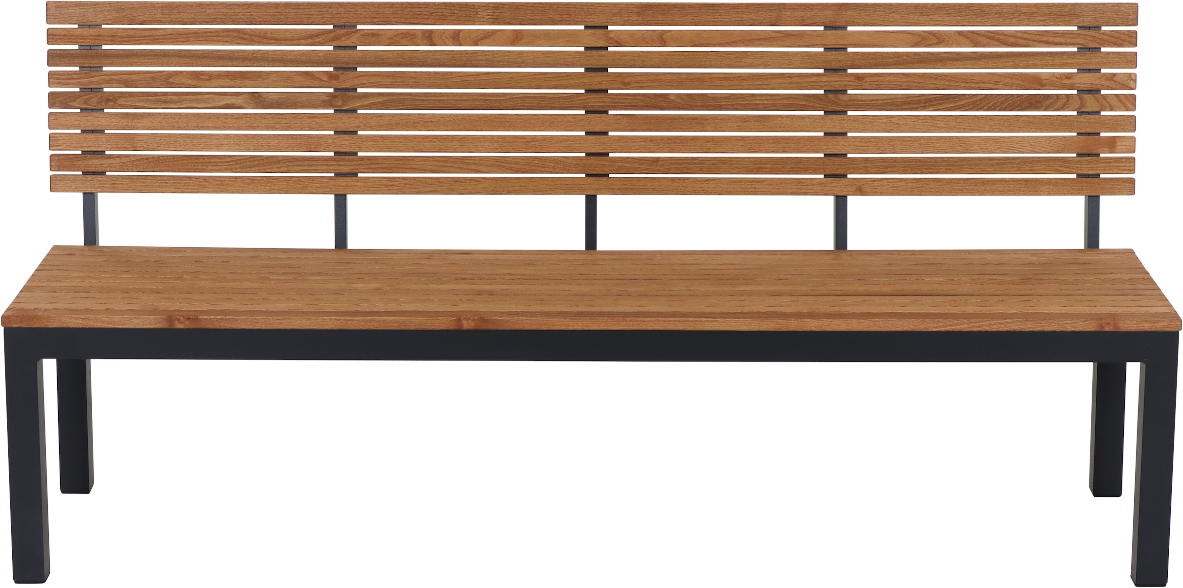 Siena Garden Gartenbank »Bozen 3er Aluminiumgestell anthrazit Robininenholz«, Flächen aus Robinienholz FSC® 100%