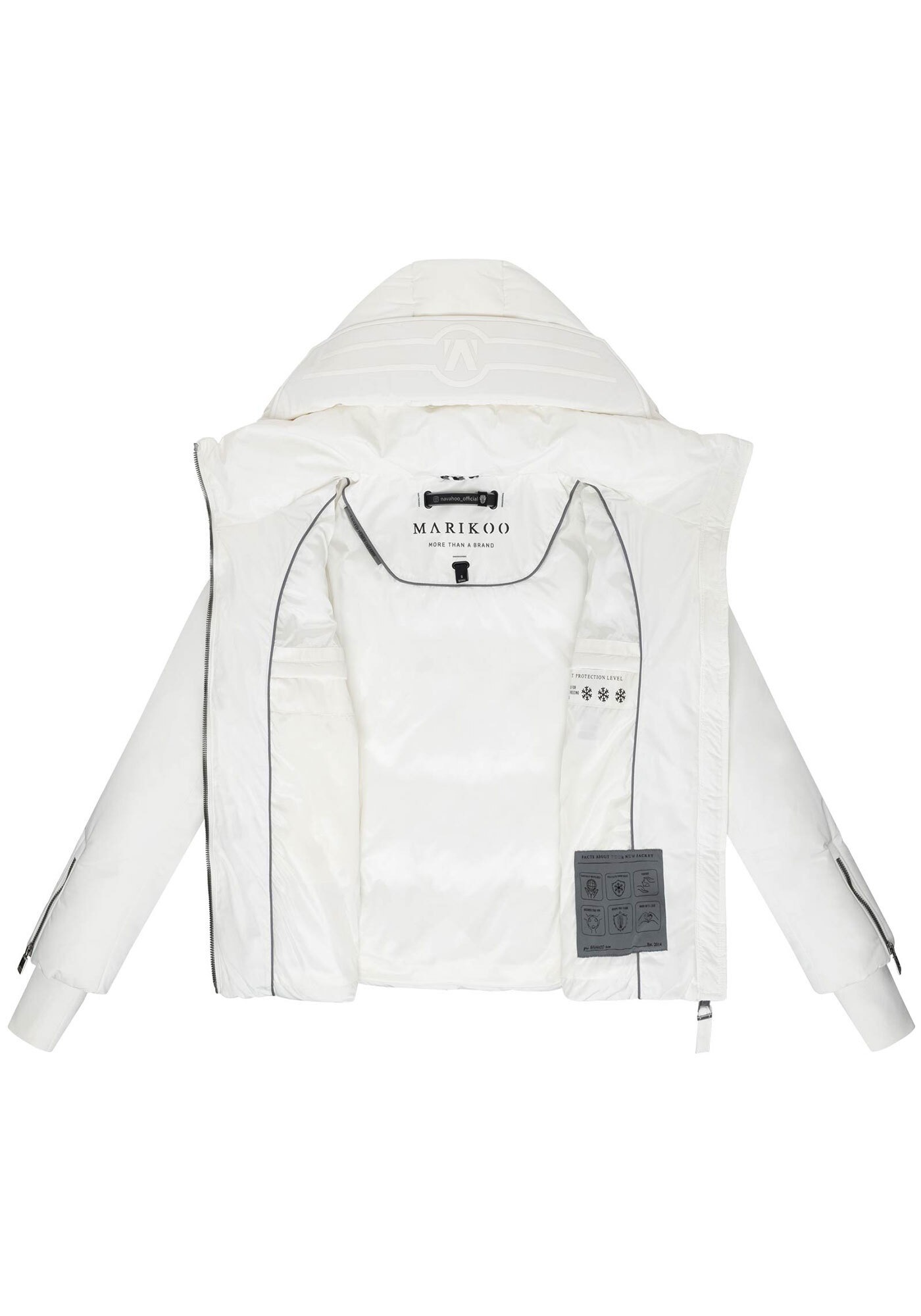 Marikoo Winterjacke »Aleynaa«, Winterjacke mit Taillengürtel