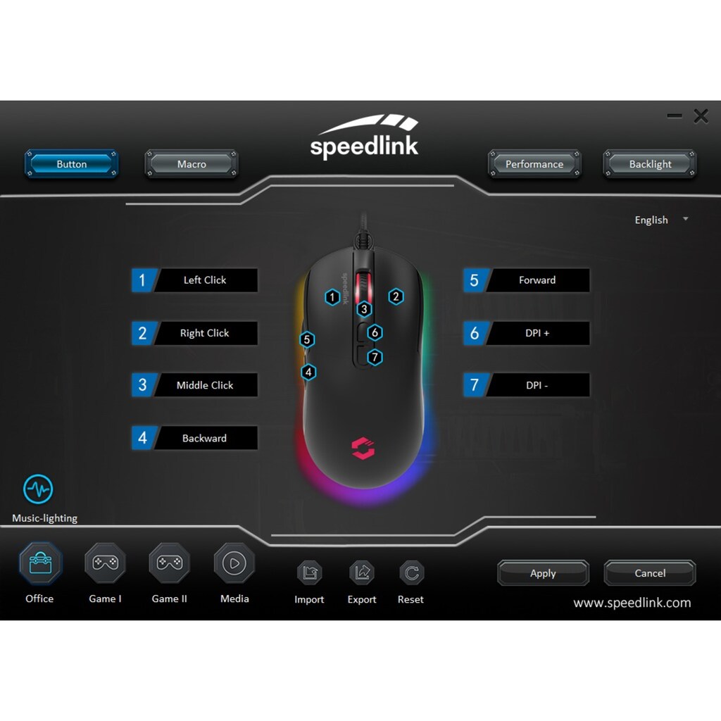 Speedlink Gaming-Maus »TAUROX«