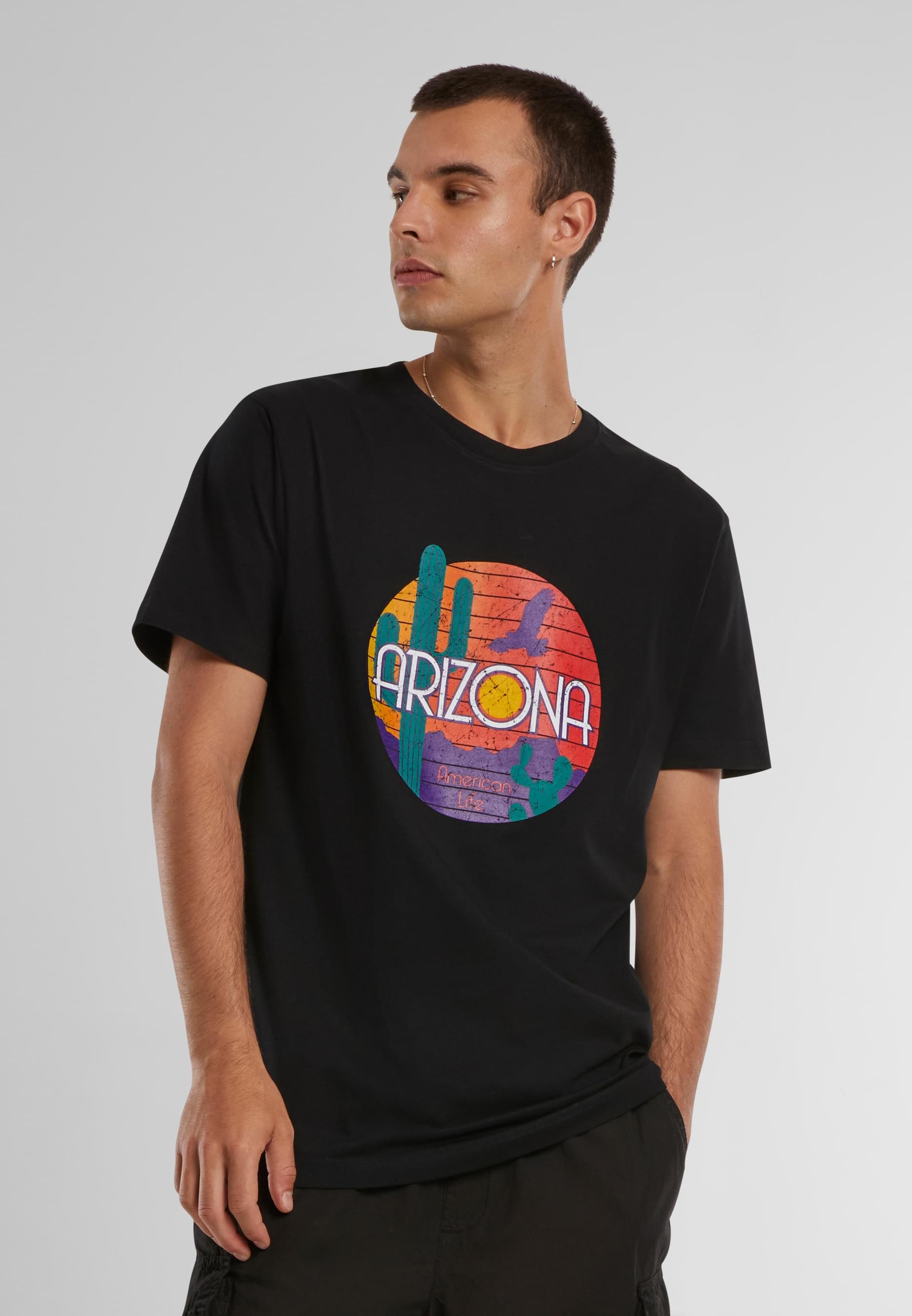 MisterTee T-Shirt »MisterTee Herren American Life Arizona Tee«, (1 tlg.)