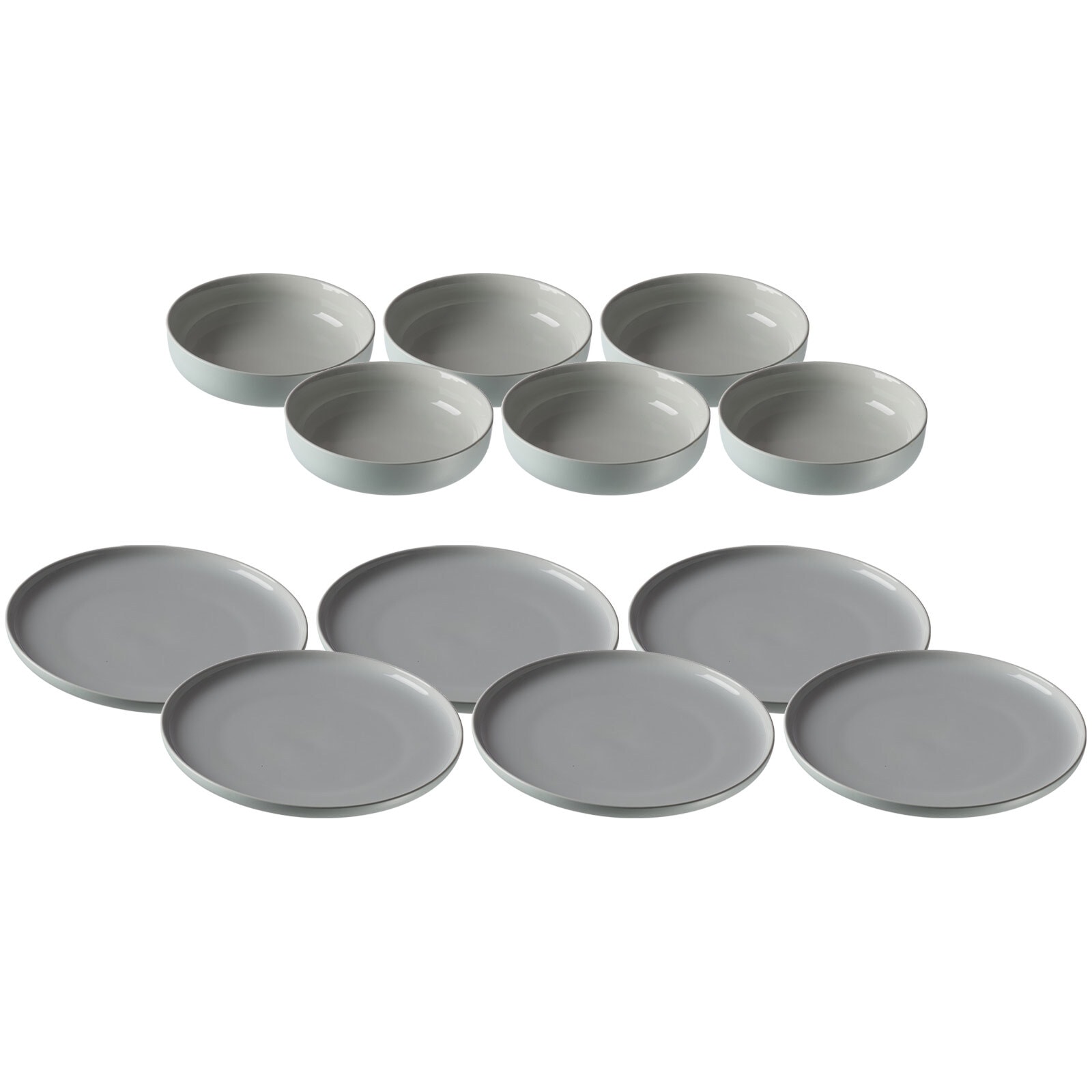 Ritzenhoff & Breker Geschirr-Set "Teller und Schalenset Jasper 12er Set" Spülmaschinengeeignet