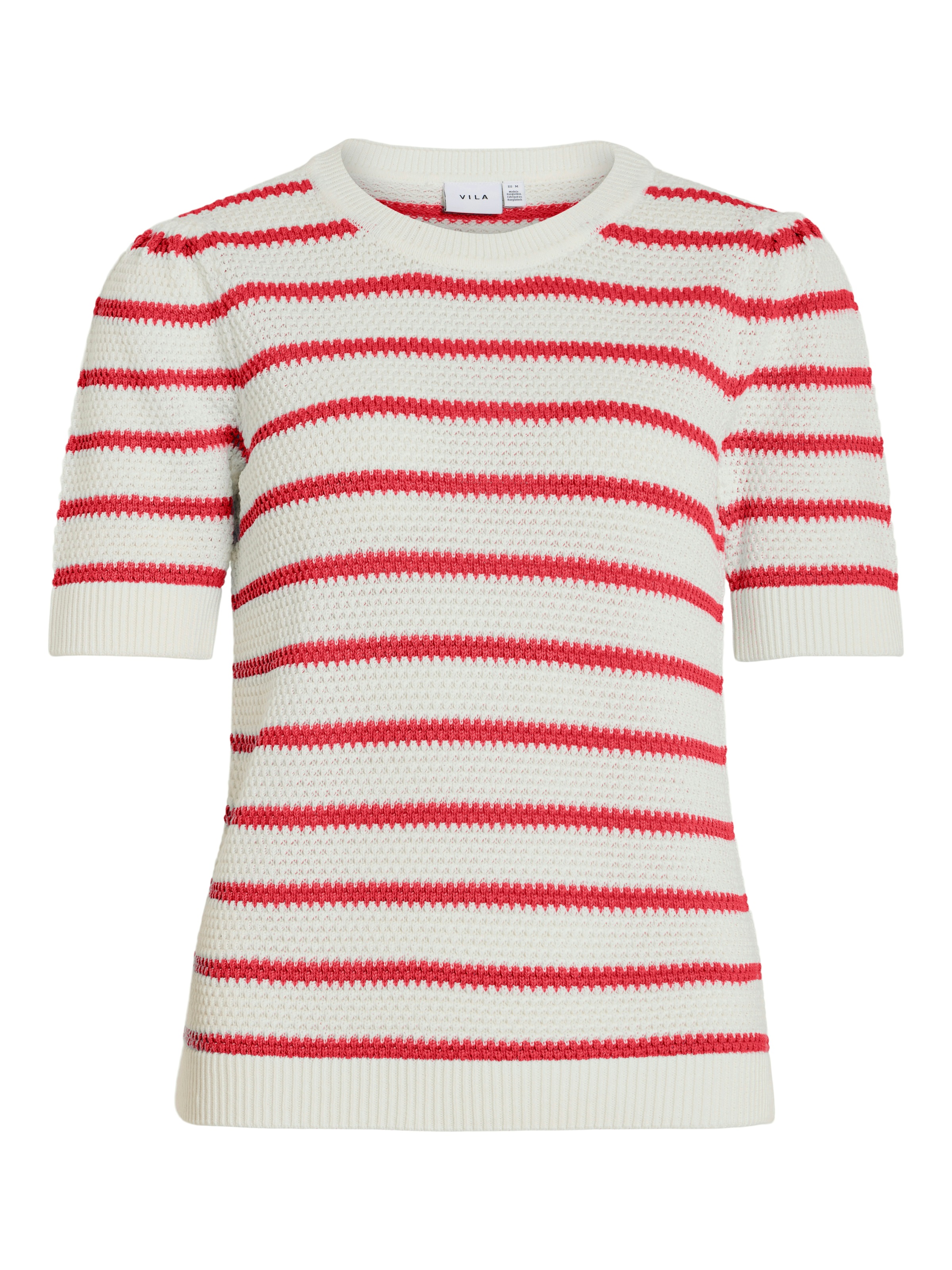 Vila Kurzarmpullover "VIDALO O-NECK S/S STRIPE KNIT-NOOS" günstig online kaufen