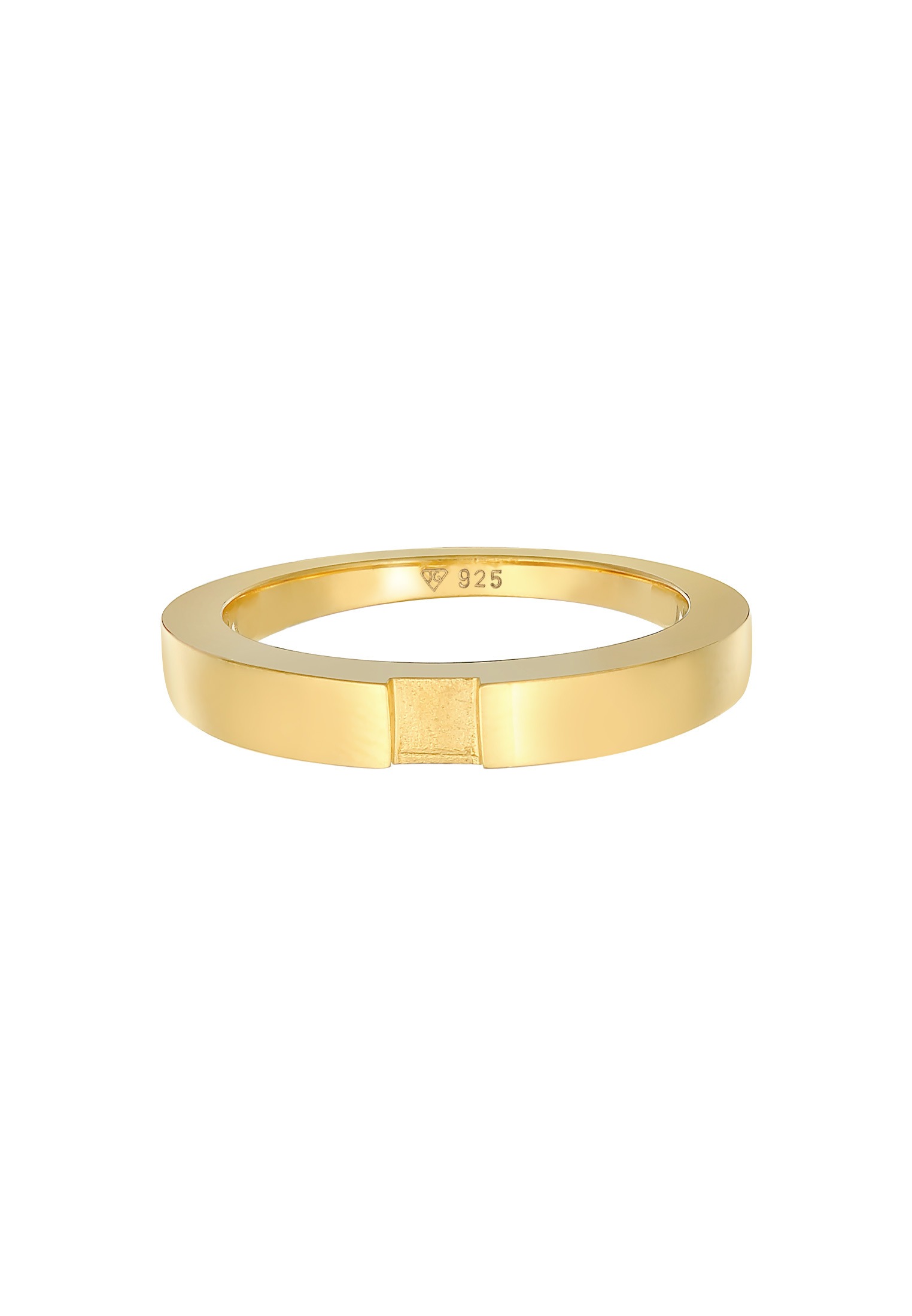 Elli Siegelring »Bandring Siegelring Schmal 925 Silber«