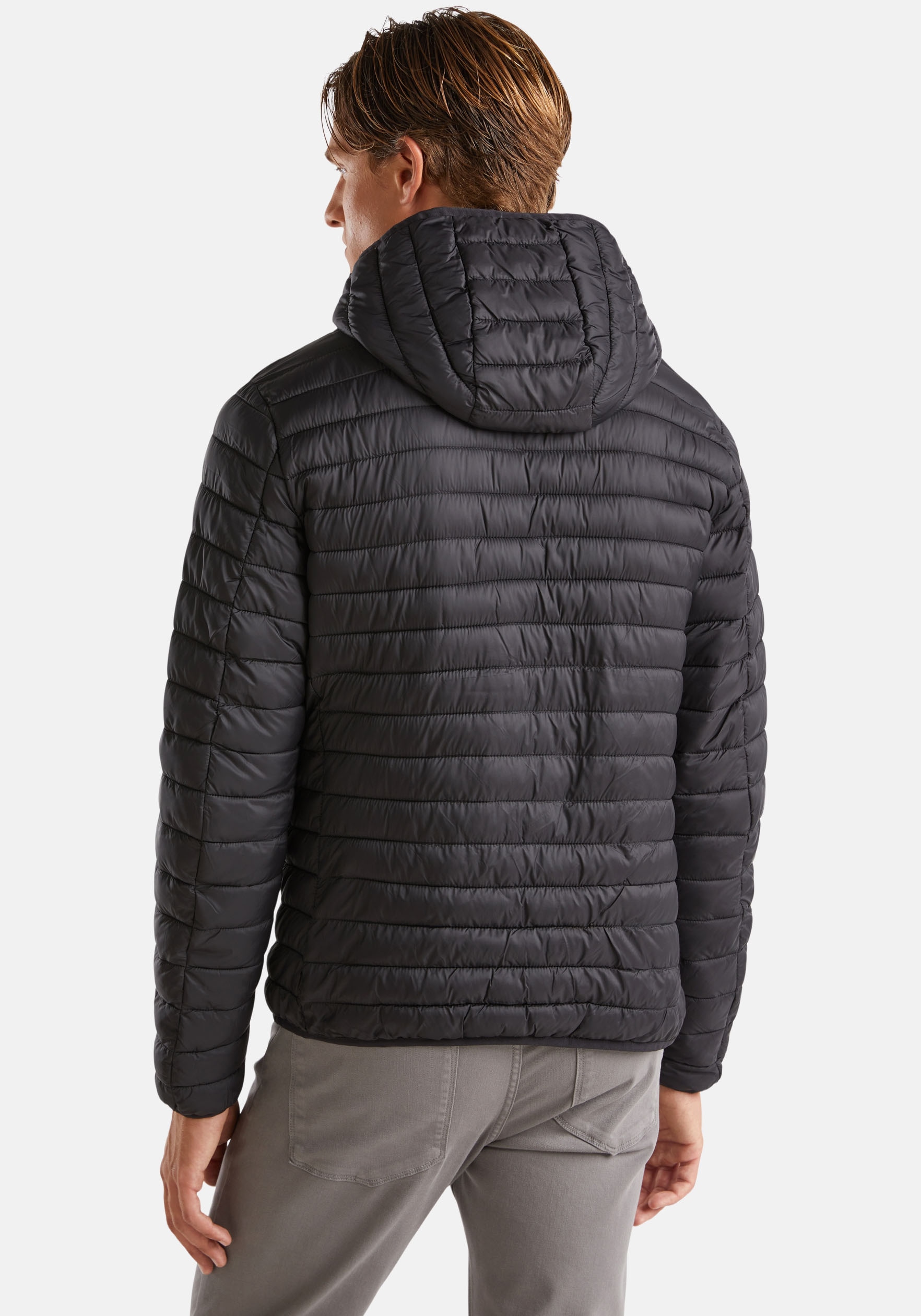 United Colors of Benetton Steppjacke, mit Kapuze, mit seitlichen Zipper-Taschen