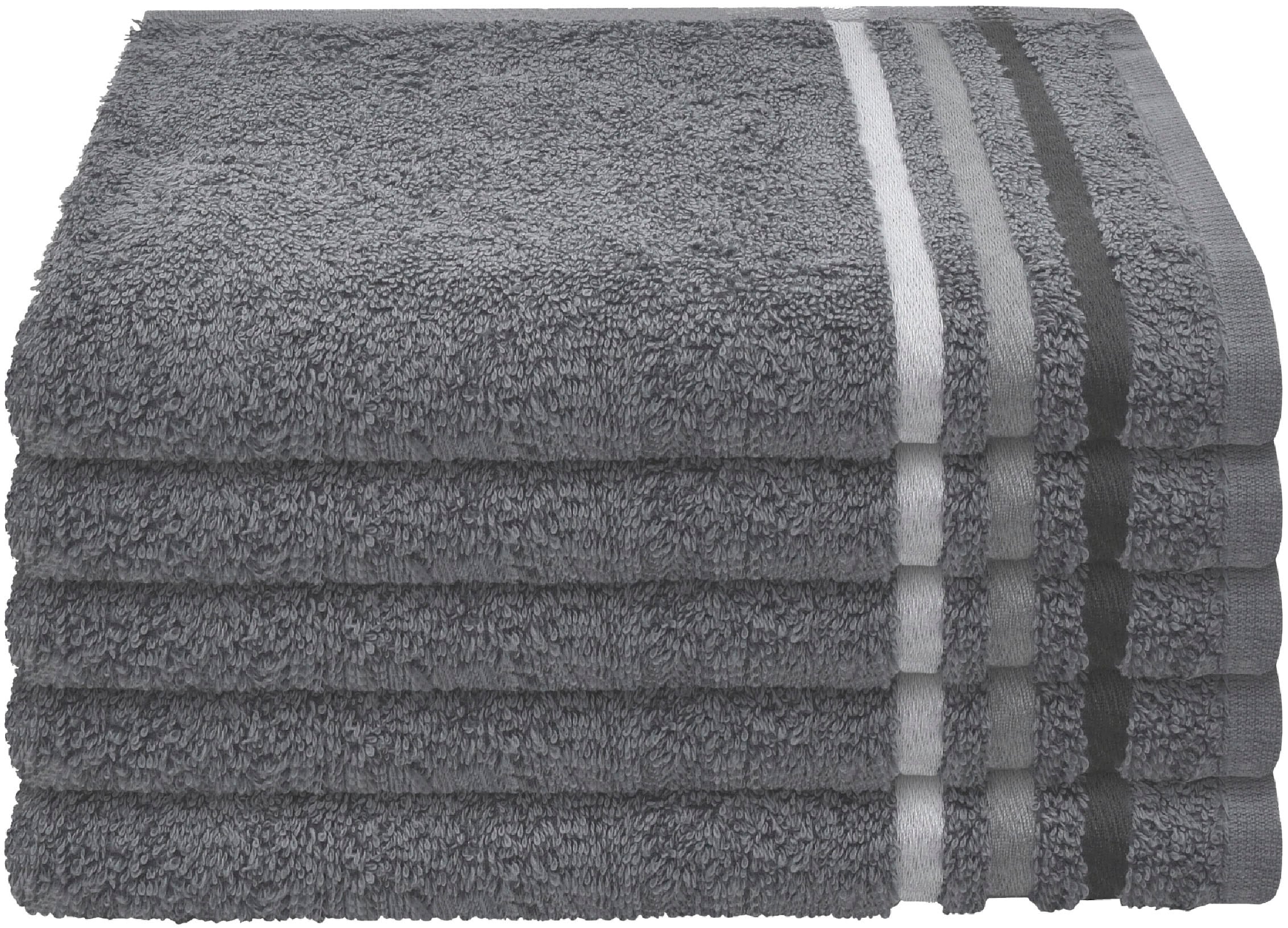 Schiesser Gästehandtücher "Skyline Color aus 100 % Baumwolle mit eleganter günstig online kaufen