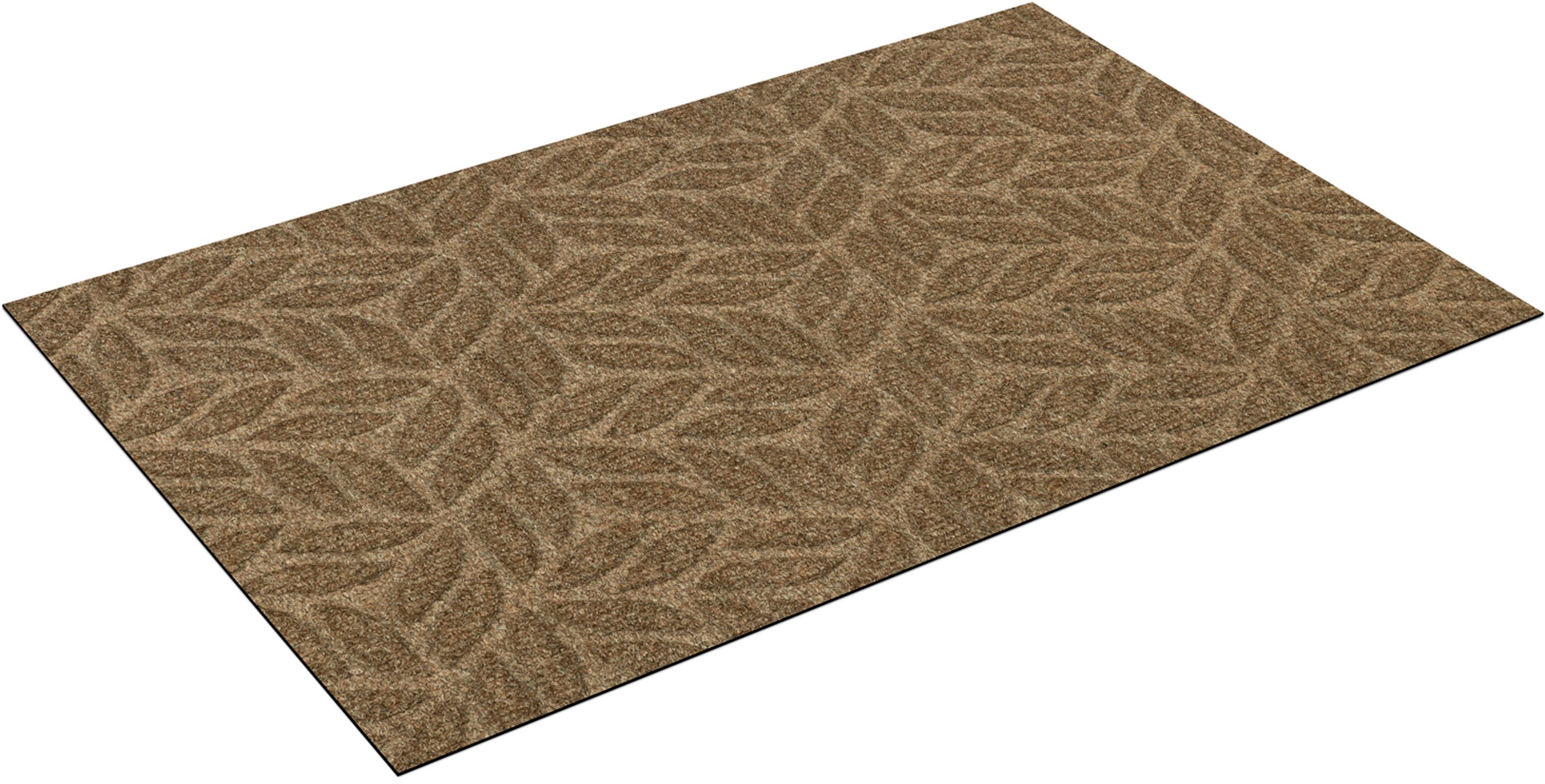 wash+dry by Kleen-Tex Fußmatte "DUNE Leaves Taupe" rechteckig 8 mm Höhe