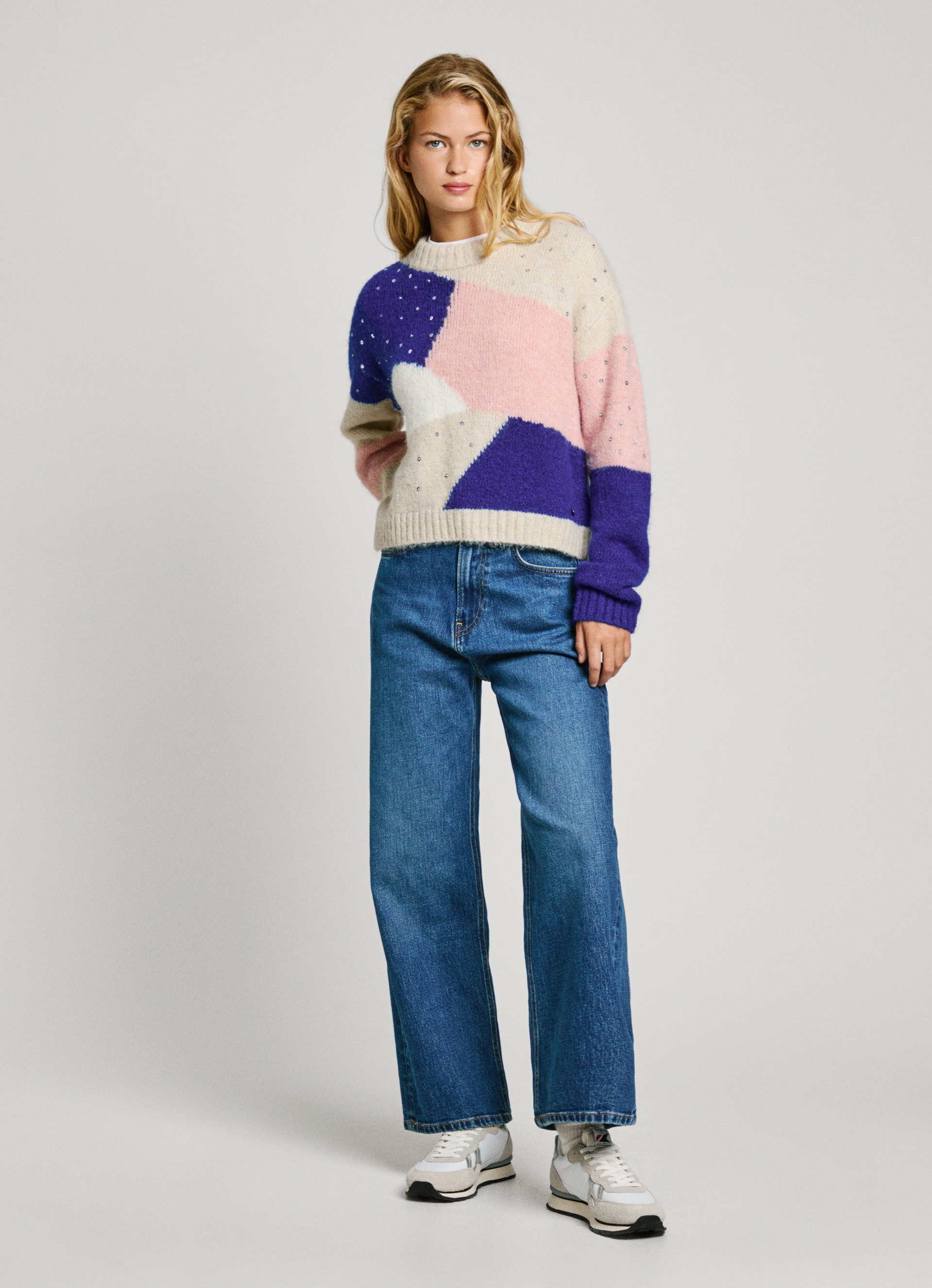 Pepe Jeans Strickpullover »NORA«, mit Pailletten