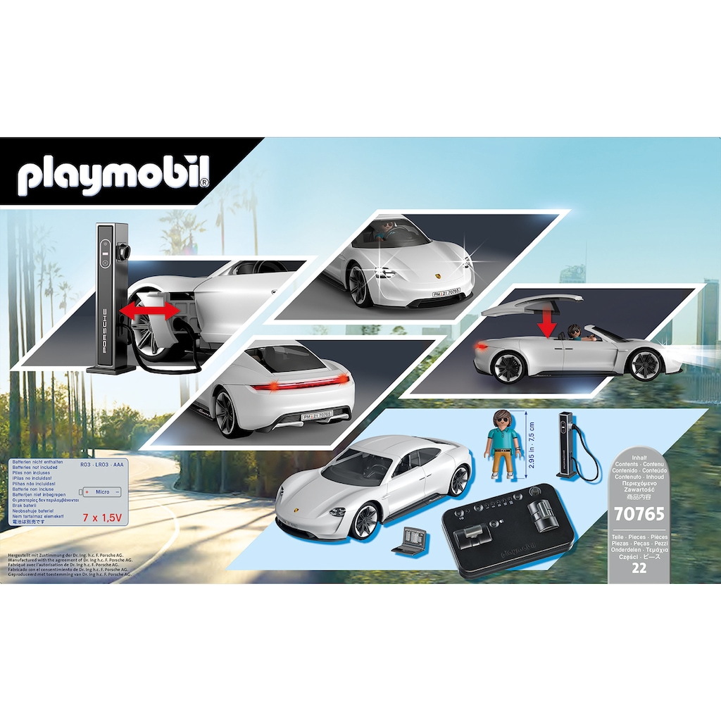 Playmobil® Konstruktions-Spielset »Porsche Mission E (70765), Porsche«, (22 St.)