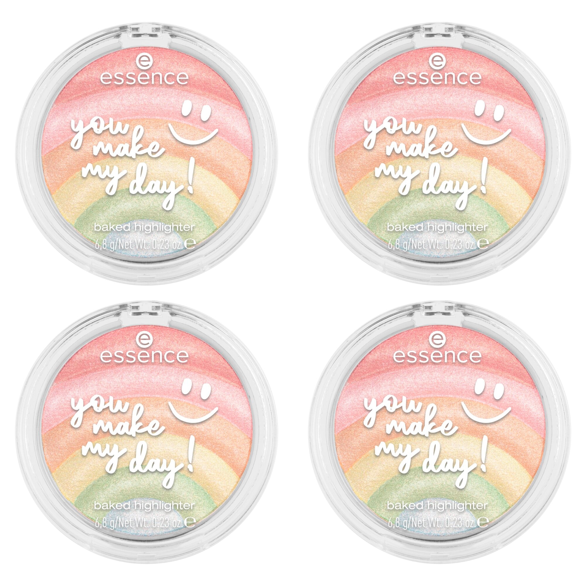 Highlighter »you make my day! baked highlighter«, (Set, 4 tlg.)