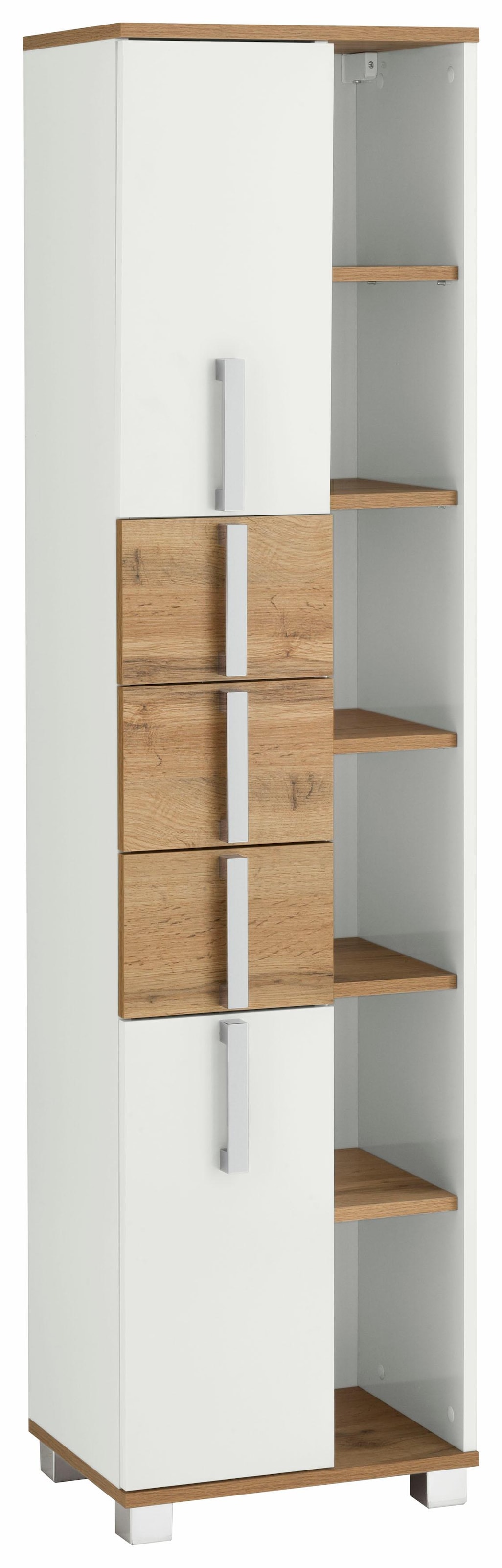 Schildmeyer Hochschrank "Kampen, Hochschrank mit offenen Fächern, Made in Germany" Solide Verarbeitung - Dieses Produkt ist in Deutschland gefertigt