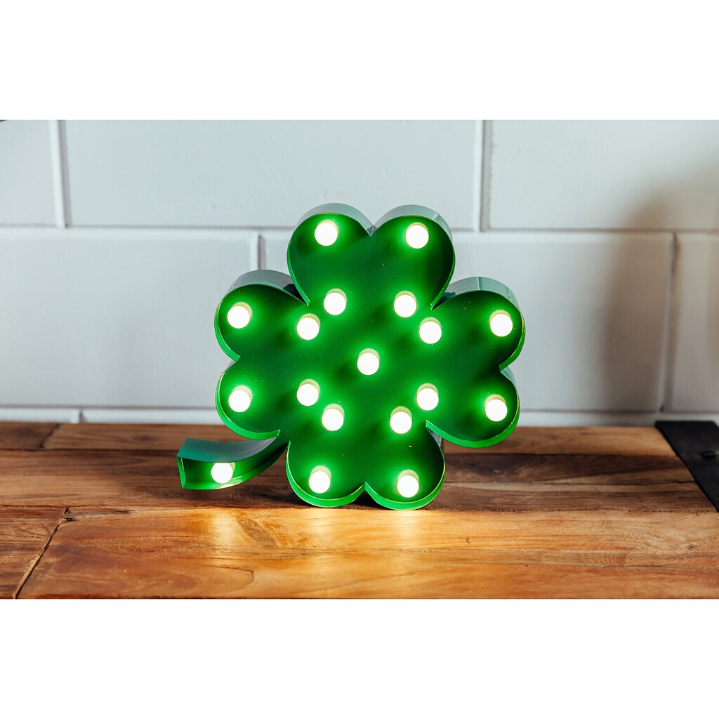 MARQUEE LIGHTS LED Dekolicht »4-Leaf-Clover«, 18 flammig-flammig