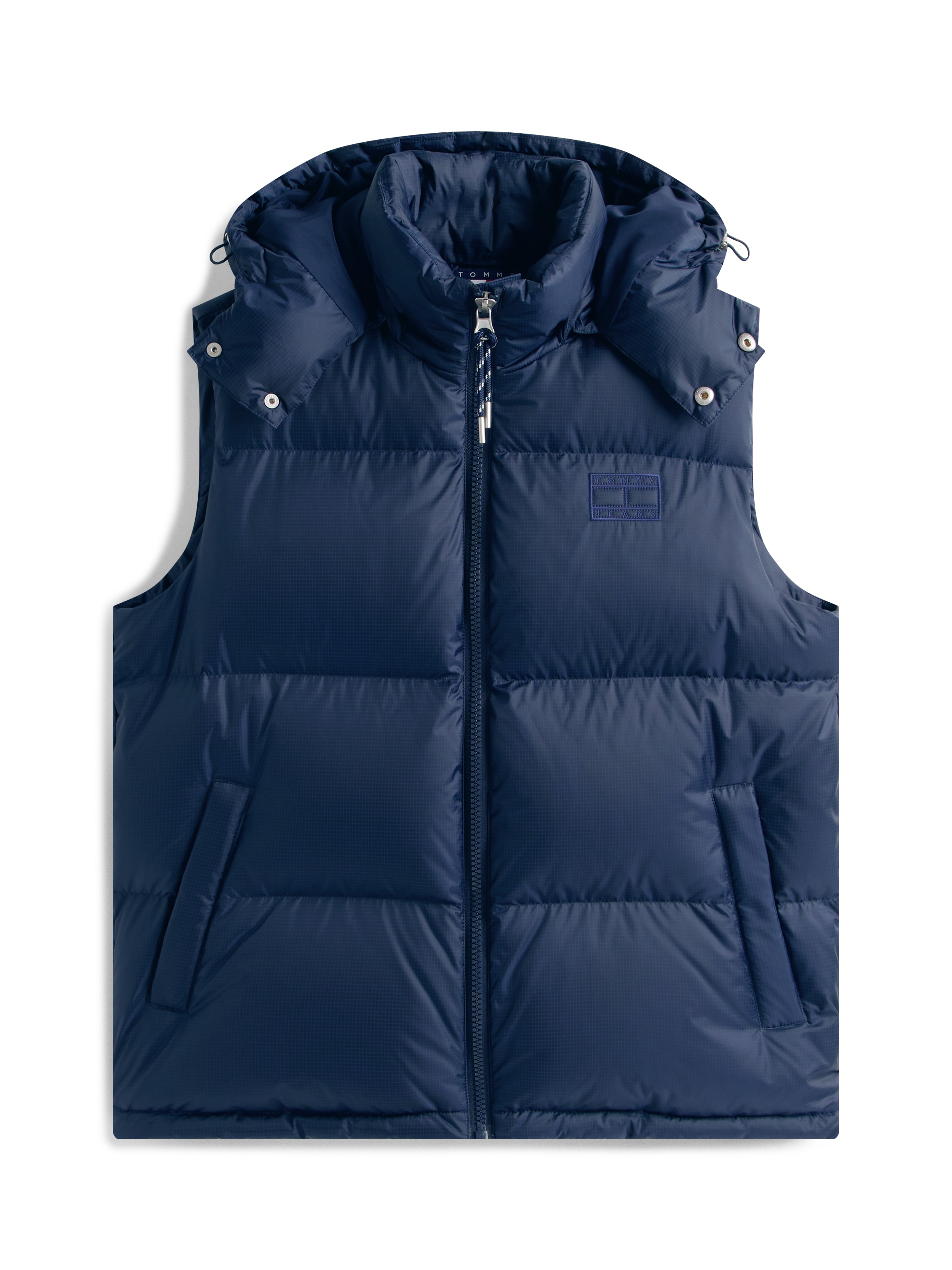 Tommy Jeans Steppweste »ALASKA DOWN VEST«, Regular fit mit abnehmbarer Kapuze
