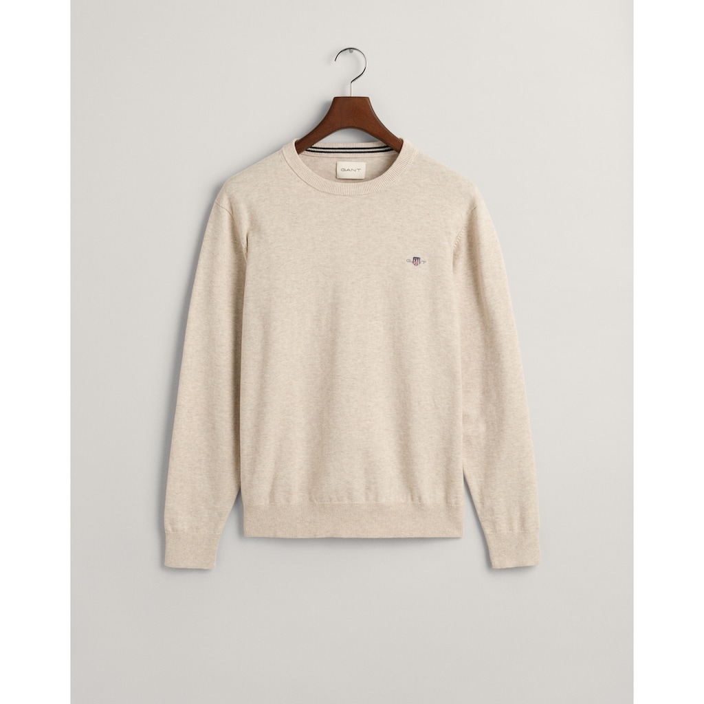 Gant Rundhalspullover »Classic Cotton C-Neck«