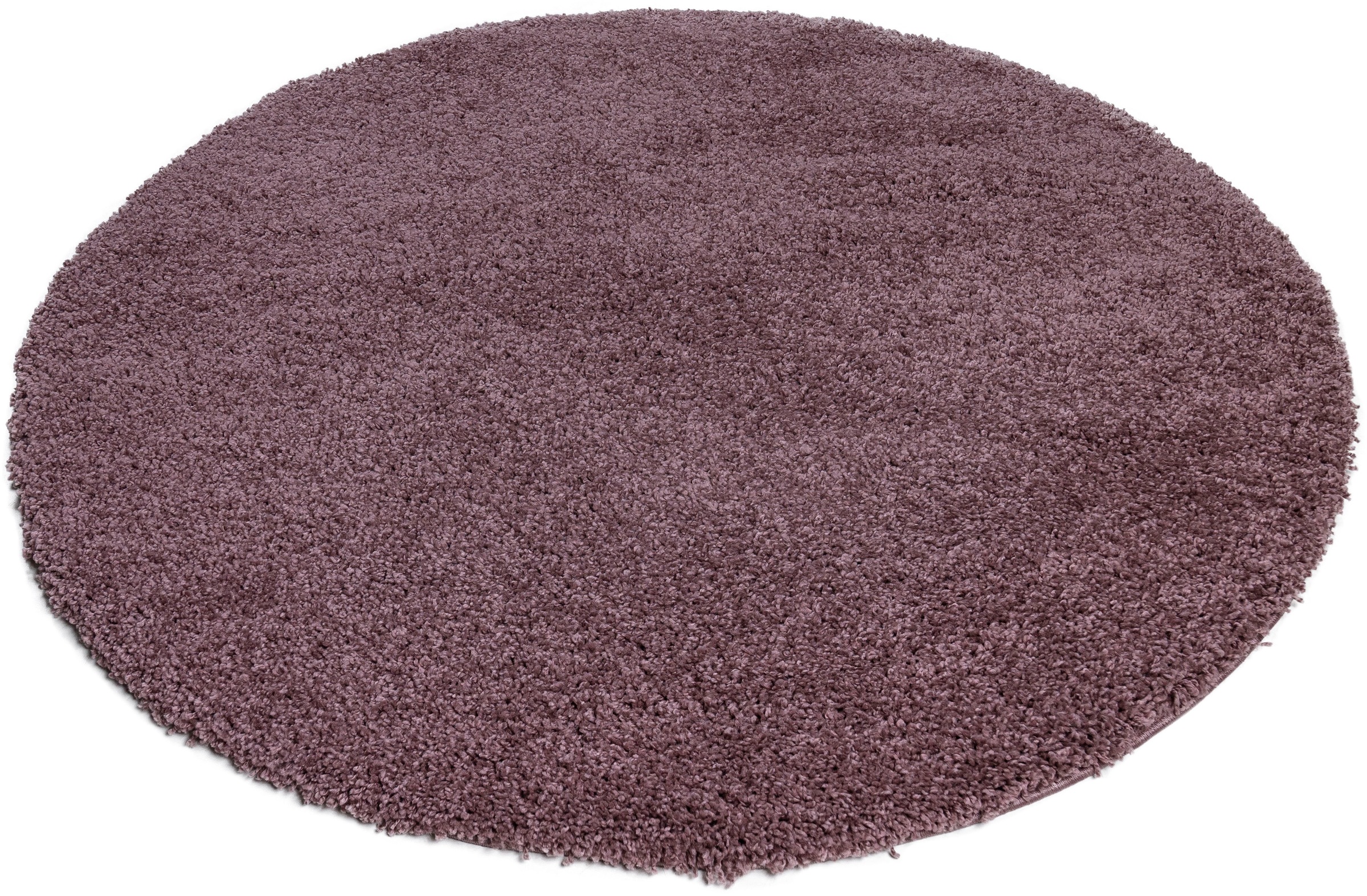 Teppich OTTO HOME "Shaggy 30" Gr. 10, braun (mahagoni), H:30mm Ø:190cm, Kunstfaser, Teppiche, Teppich, Teppich in Uni-Farben, besonders weich und kuschelig, Wohnzimmer 3