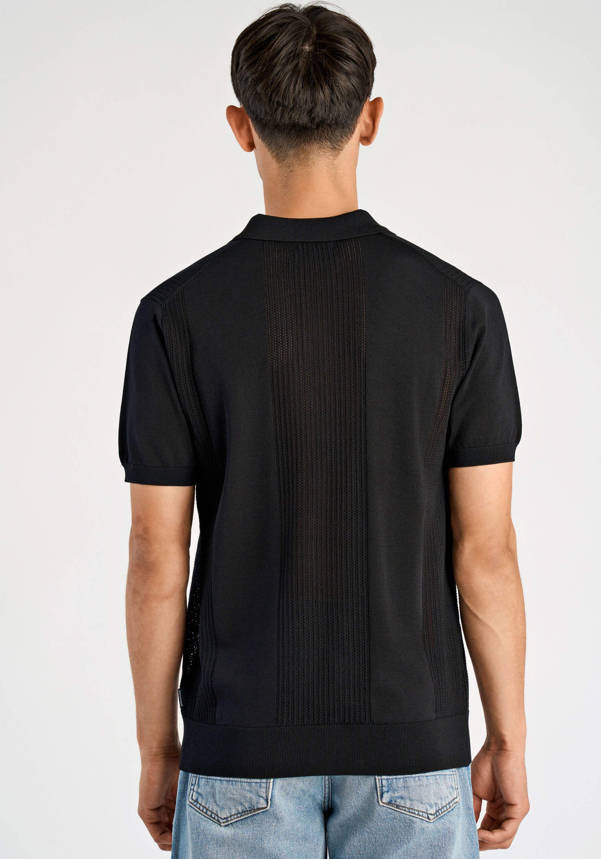 JUNK de LUXE Kurzarmpullover »Poloshirt Relaxed Fit«