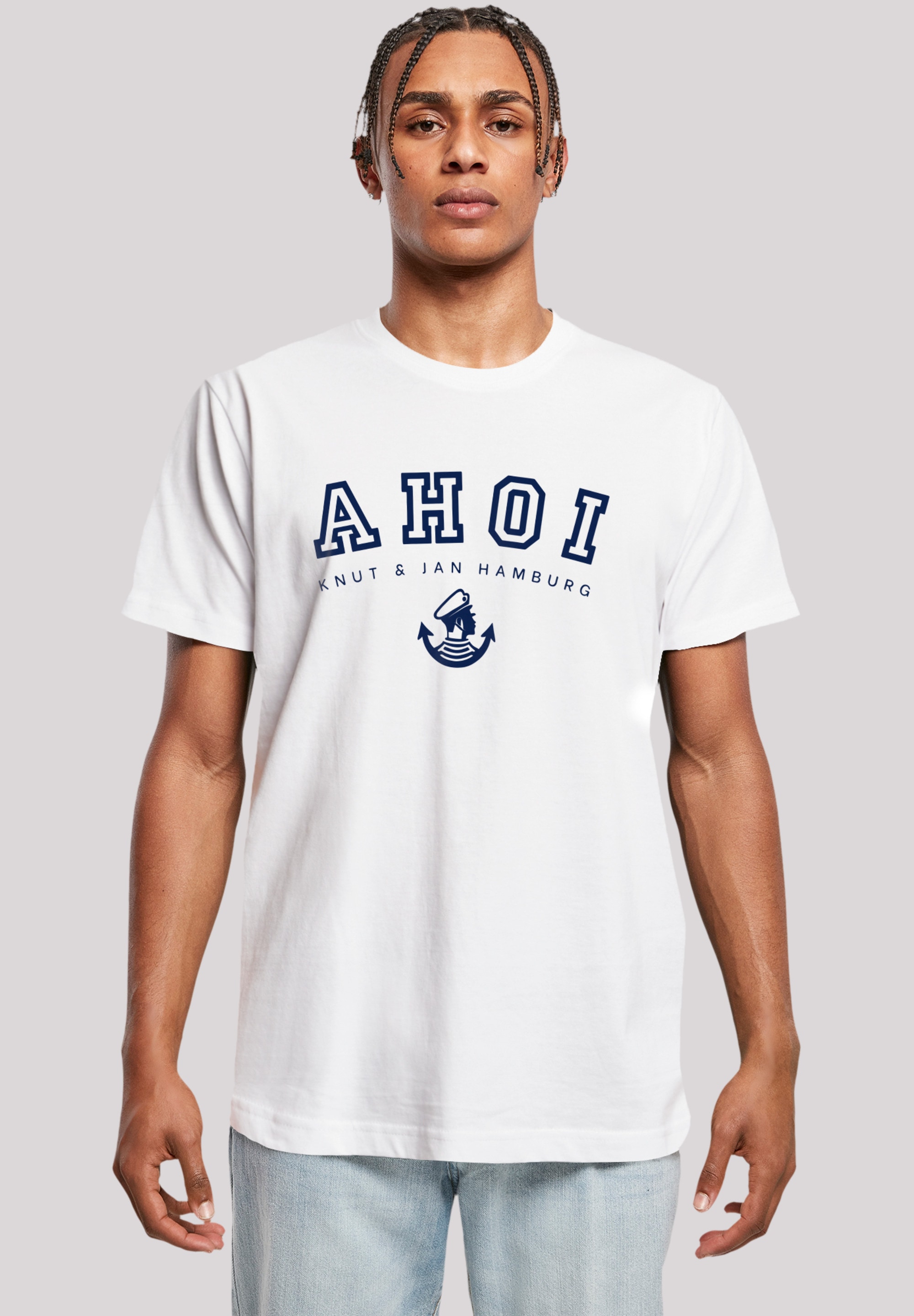 F4NT4STIC T-Shirt "AHOI Knut & Jan Hamburg" Print günstig online kaufen
