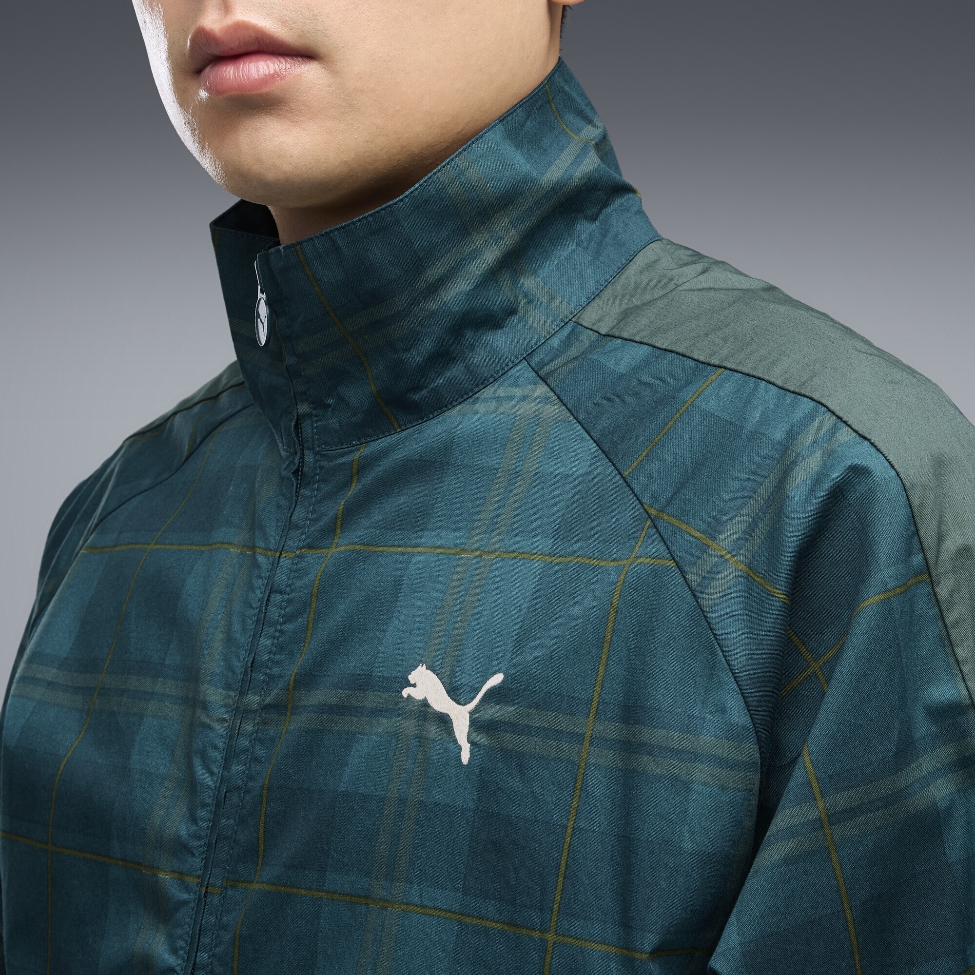 PUMA Trainingsjacke »tT7 Relaxed Tartan Trainingsjacke Herren«