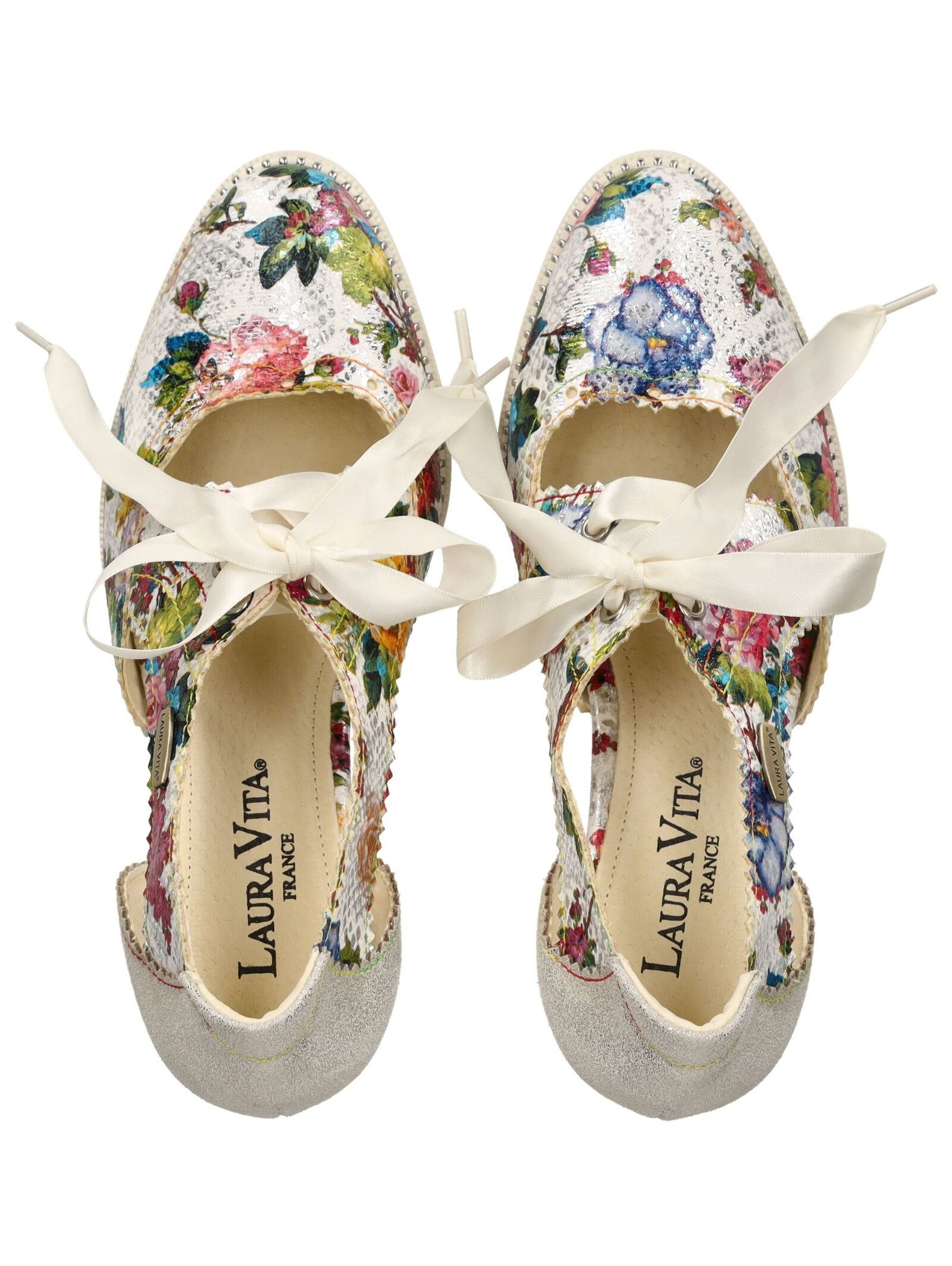 LAURA VITA Schnürpumps »LAURA VITA Pumps Leder/Textil«