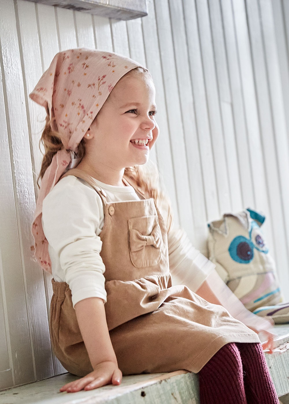 MAXIMO Latzkleid aufgesetzte Tasche Baumwollmix, Stretch-Cord, mit Trägern, günstig online kaufen