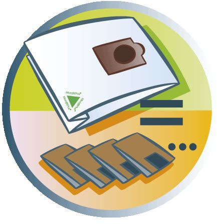 Thumbnail - Hanseatic Staubsaugerbeutel "Staubbeutel 10er-Pack" mit Motorschutzfilter, MicrofiltPlus-Beutel