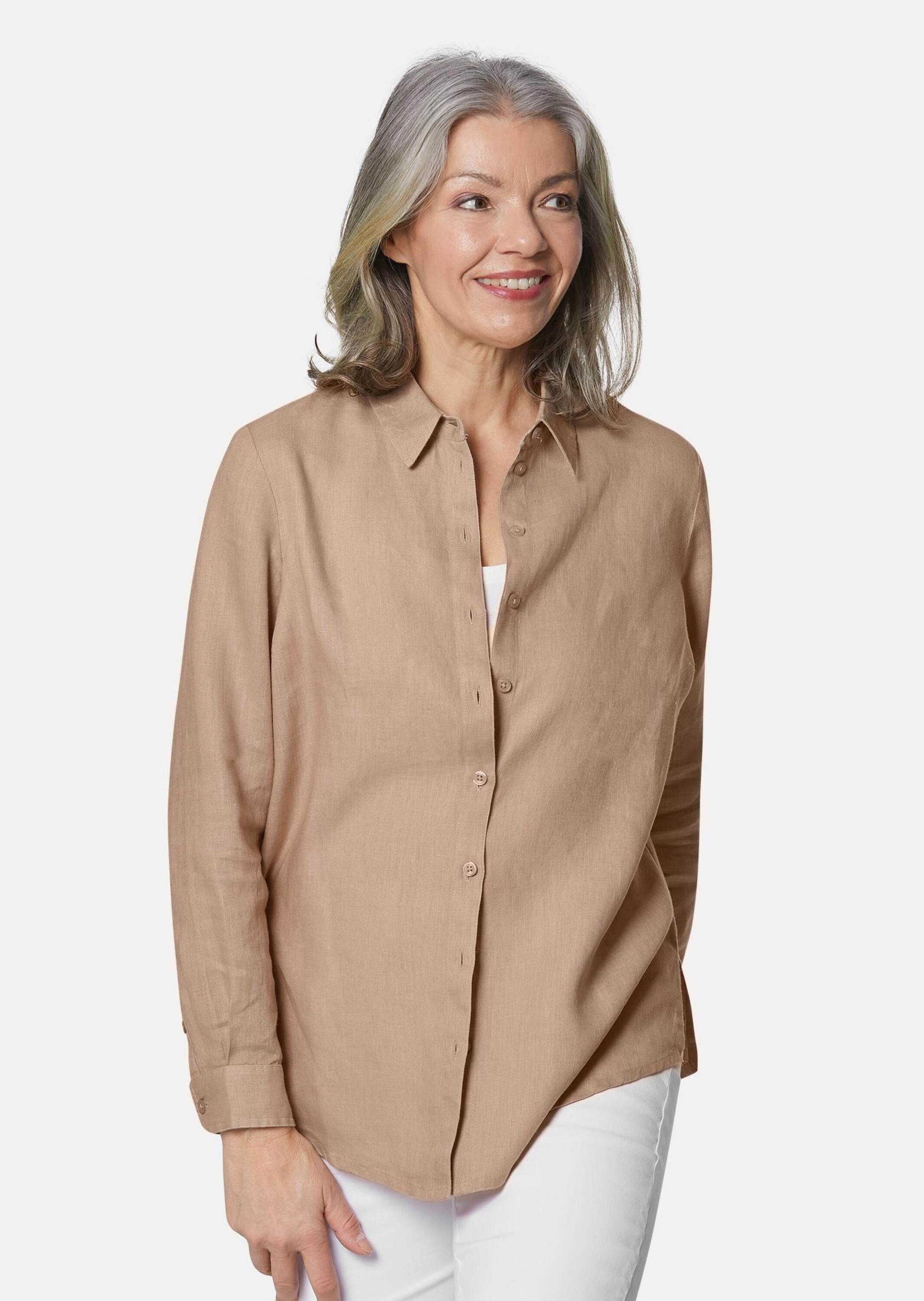 GOLDNER Langarmbluse "Bequeme Damen Businessbluse" Ohne günstig online kaufen