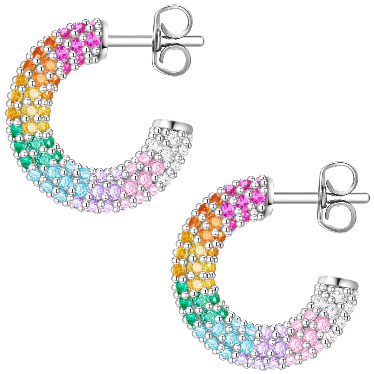 Glanzstücke München Paar Creolen »Set: GSM987« aus Sterling Silber