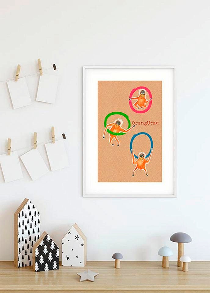 Komar Bild "ABC Animal O", Buchstaben, (1 St.), Wandbild zur Dekoration - o günstig online kaufen