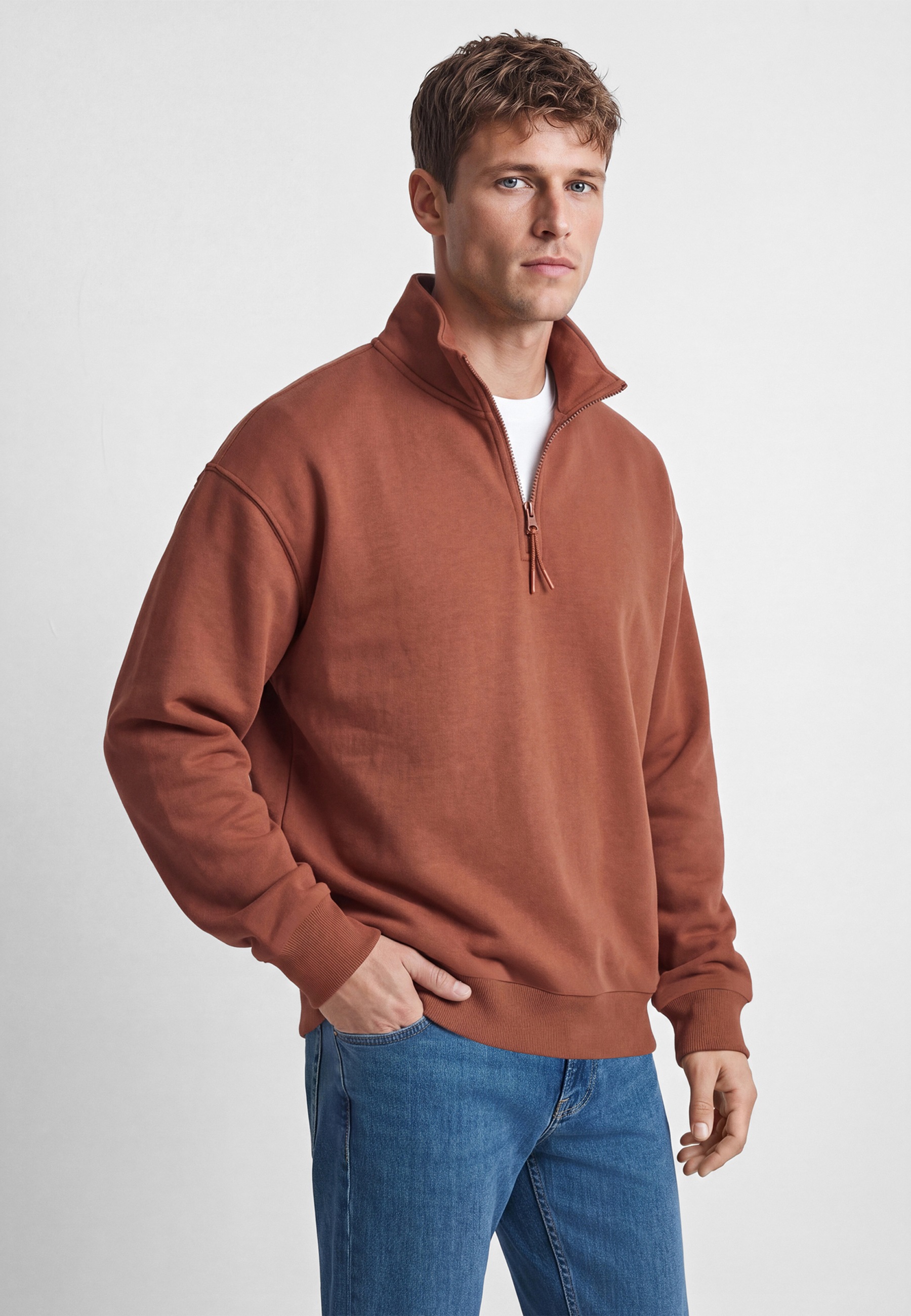 Mavi Troyer »HALF ZIP SWEATSHIRT« Zip Up Sweatshirt