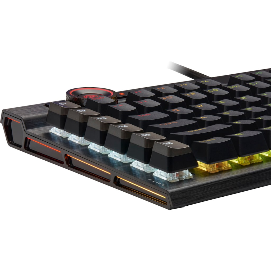 Corsair Gaming-Tastatur »Corsair K100 RGB«, (Handgelenkauflage-Multimedia-Tasten-programmierbare G-Tasten)