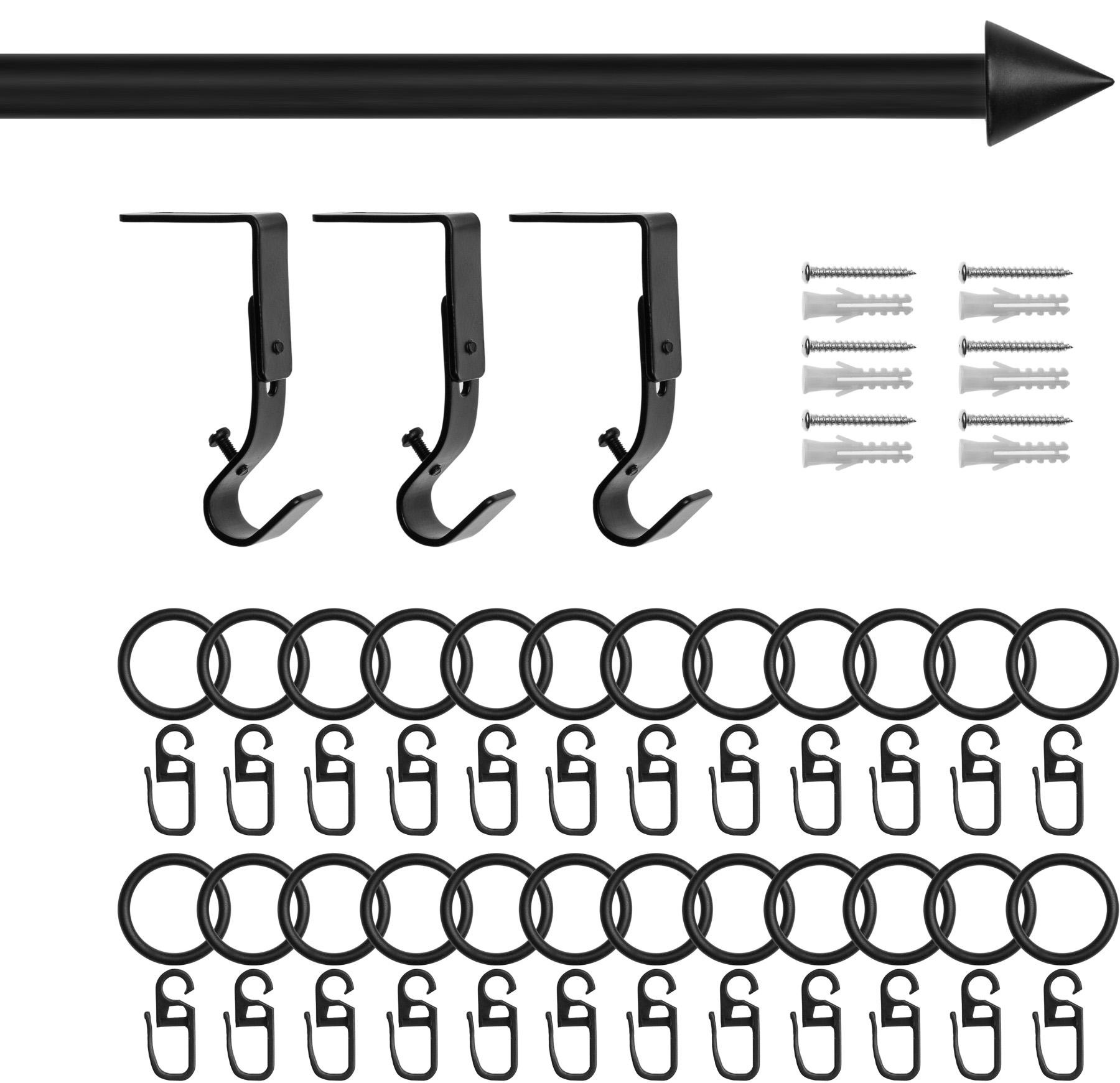Thumbnail - LICHTBLICK ORIGINAL Gardinenstange "Kegel" Ø 16 mm 1 läufig-läufig Fixmaß